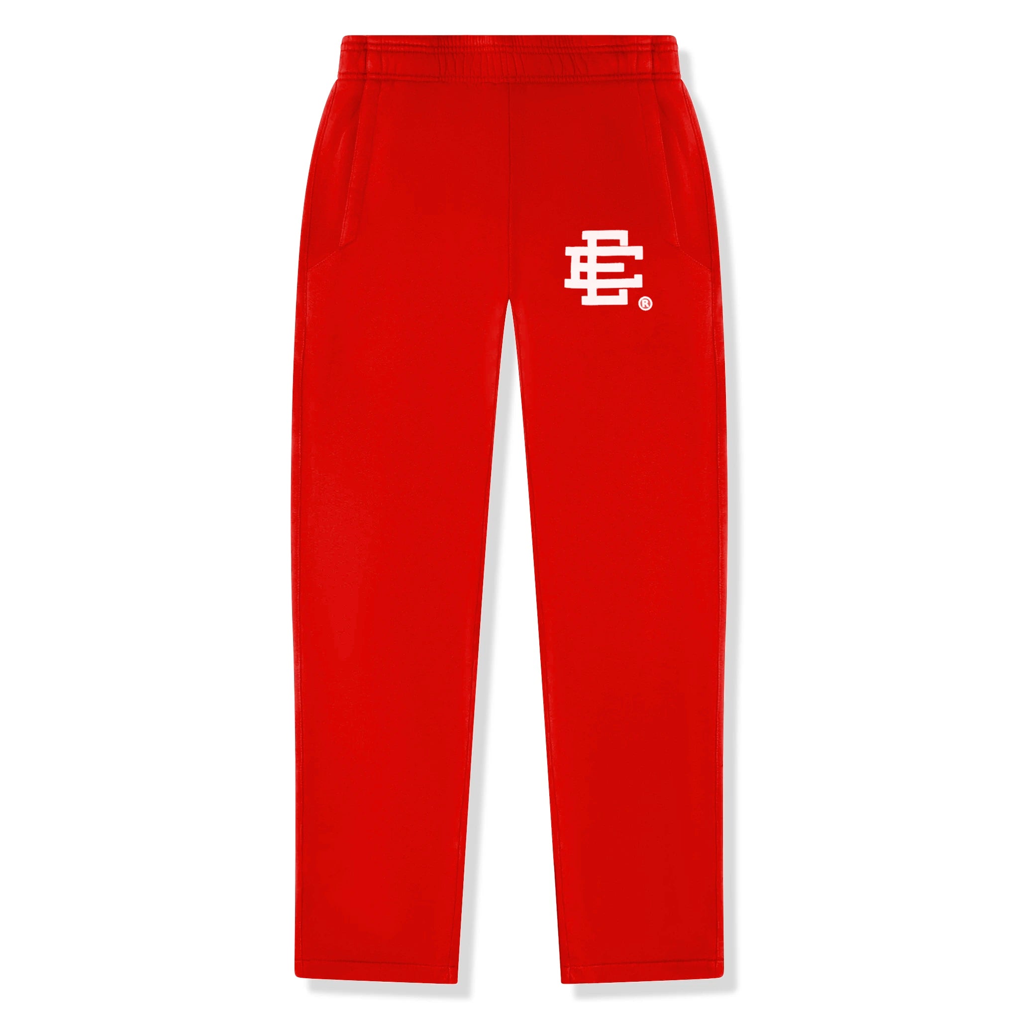 Front view of Eric Emanuel EE Basic Red Sweatpants