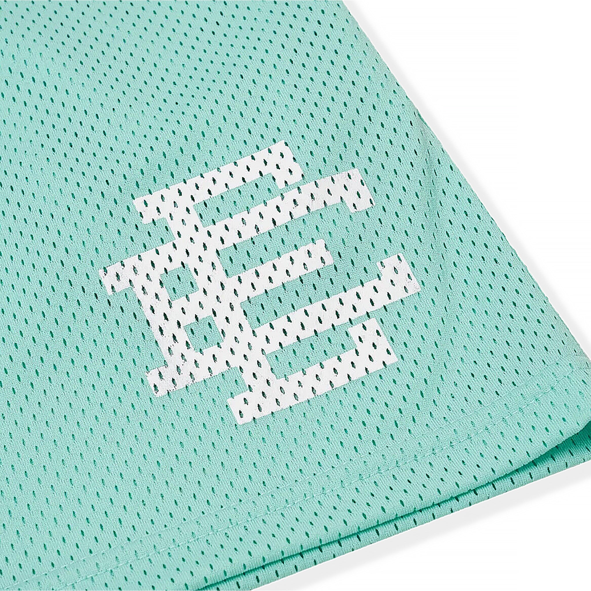 Logo view of Eric Emanuel EE Basic Tiffany Blue Shorts