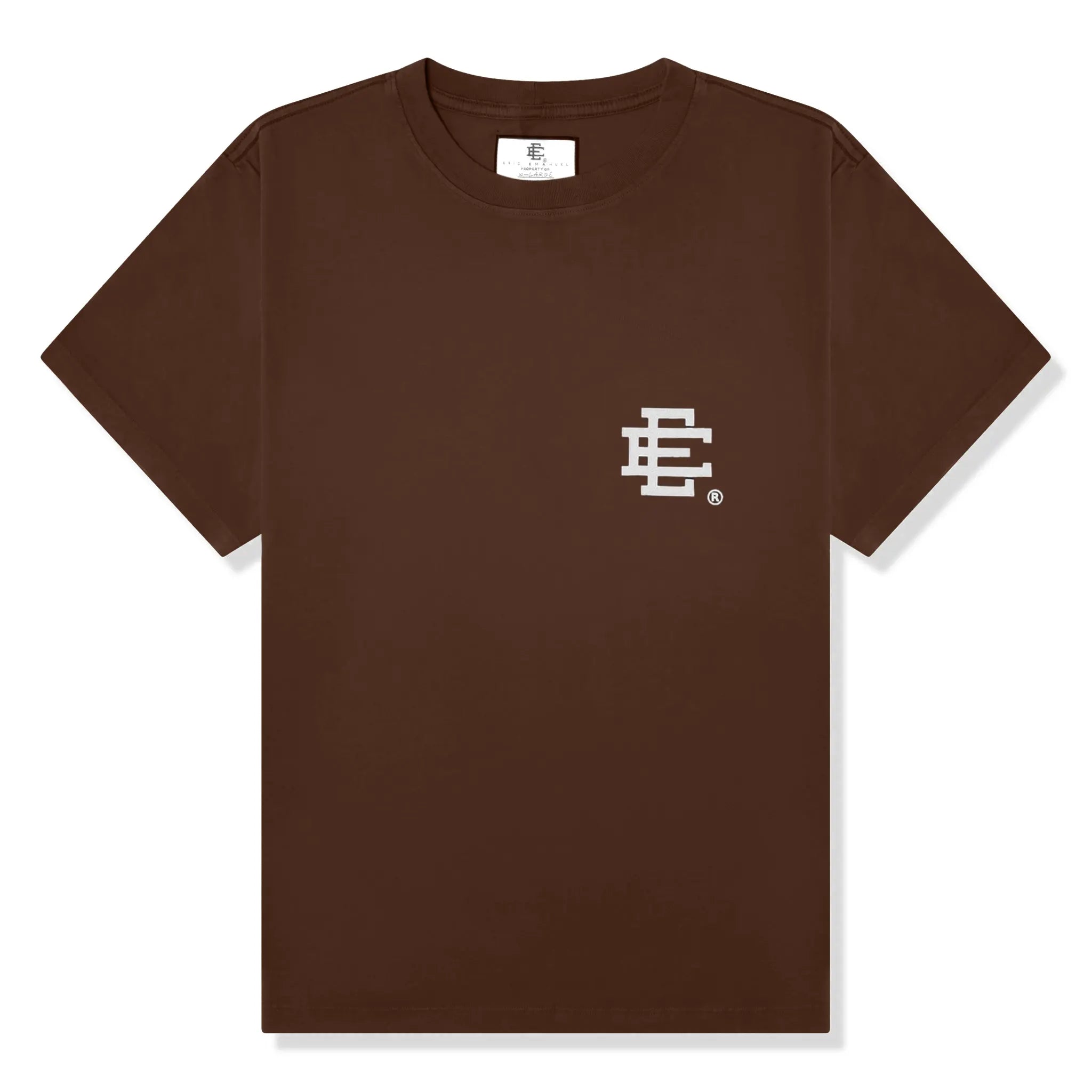 Front view of Eric Emanuel EE Basic Brown T Shirt