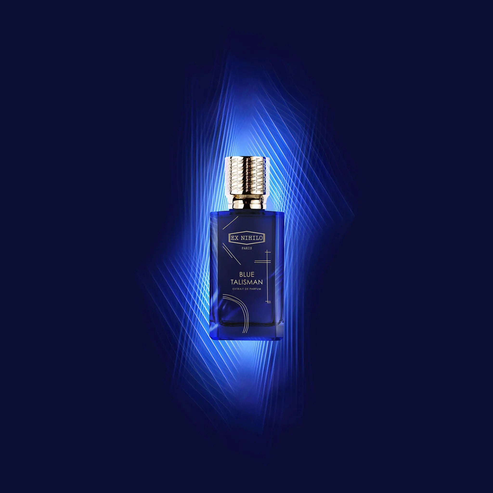 Front View of Ex Nihilo Blue Talisman Extrait De Parfum 100ml