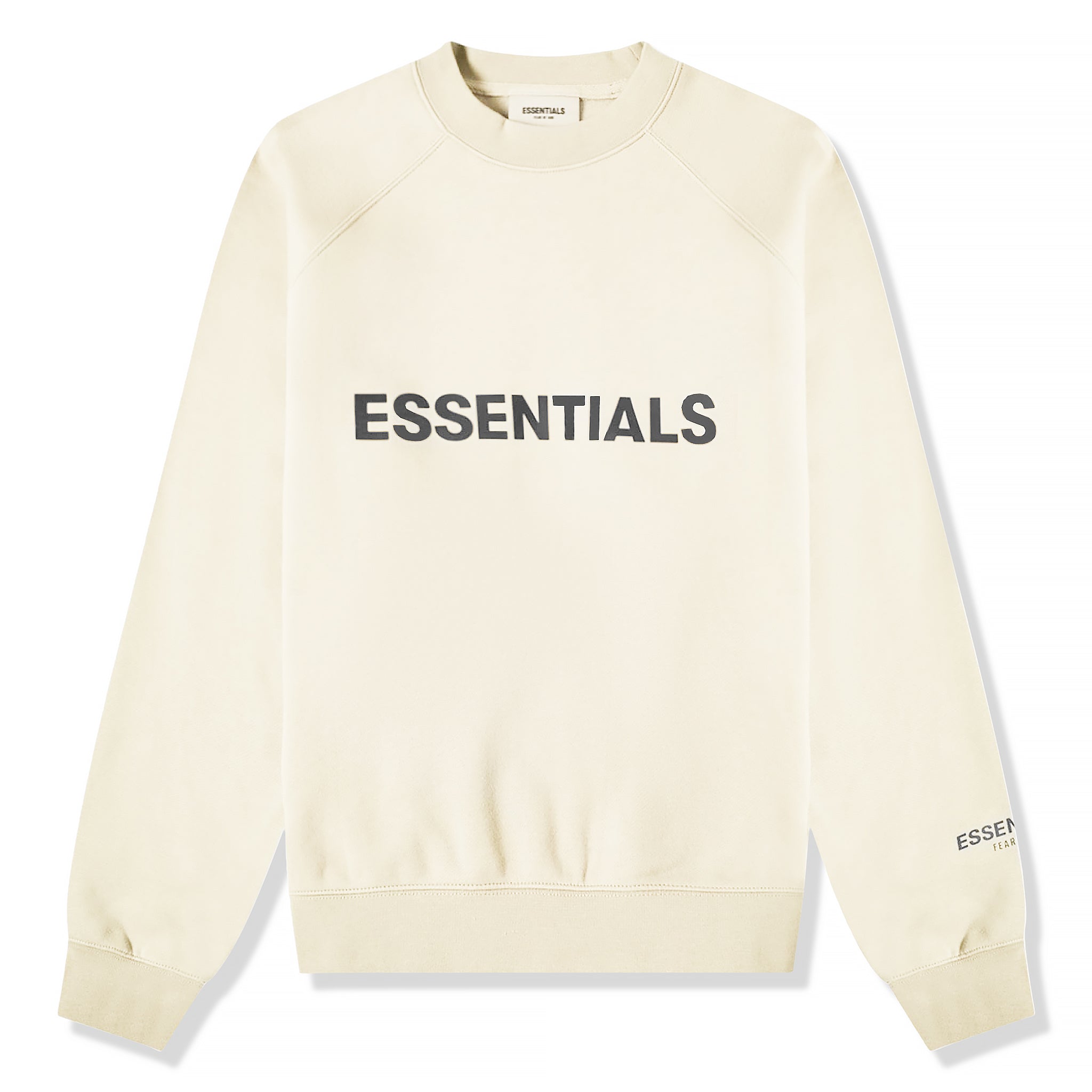 Front view of Fear Of God Essentials Buttercream Crewneck