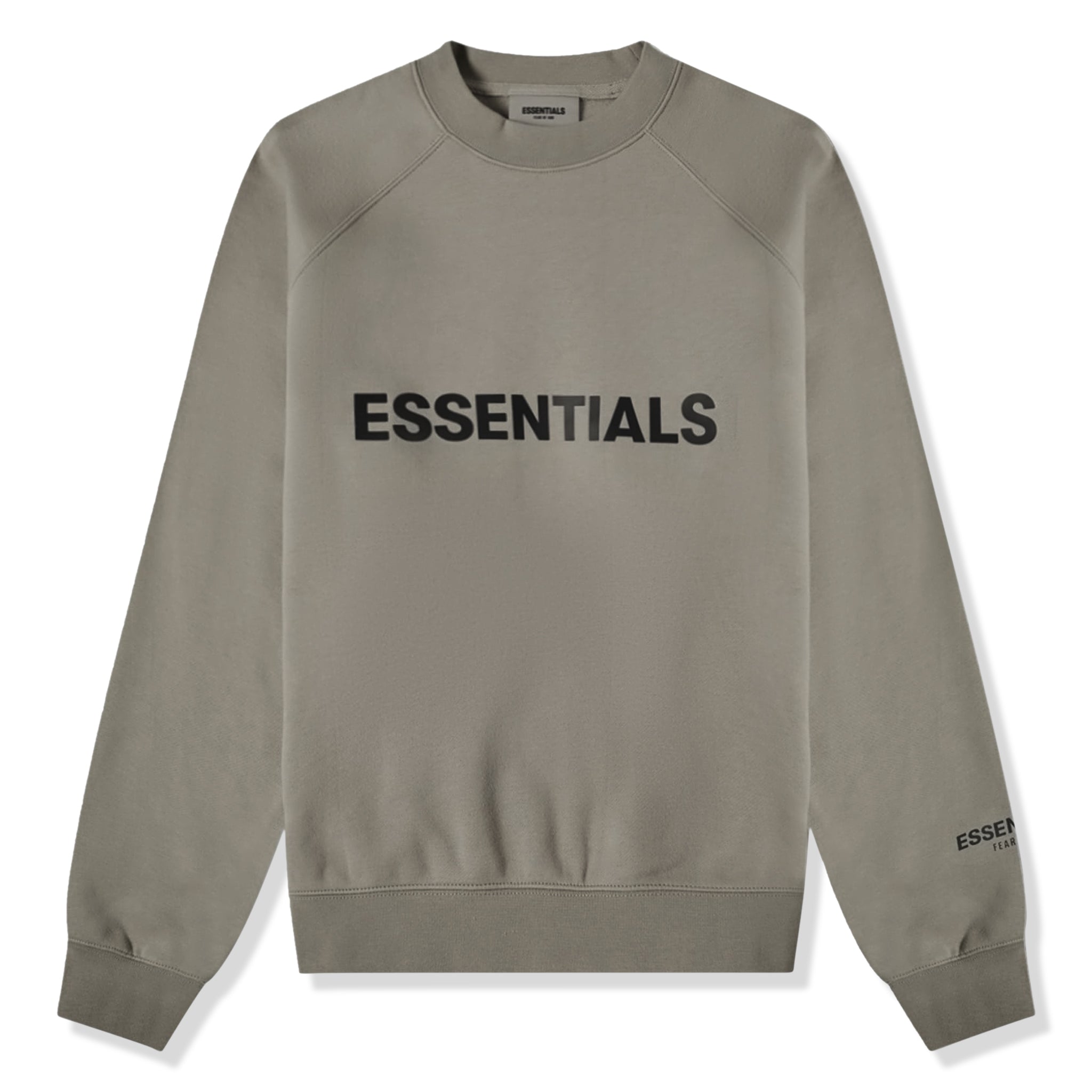 Front view of Fear Of God Essentials Cement Crewneck
