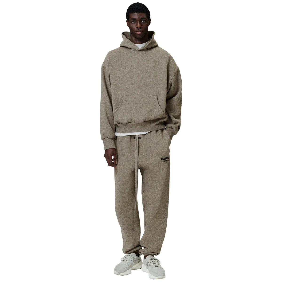 Fear Of God Essentials Classic Fleece Homestead Heather Hoodie Fear Of God Essentials Classic Fleece Homestead Heather Hoodie