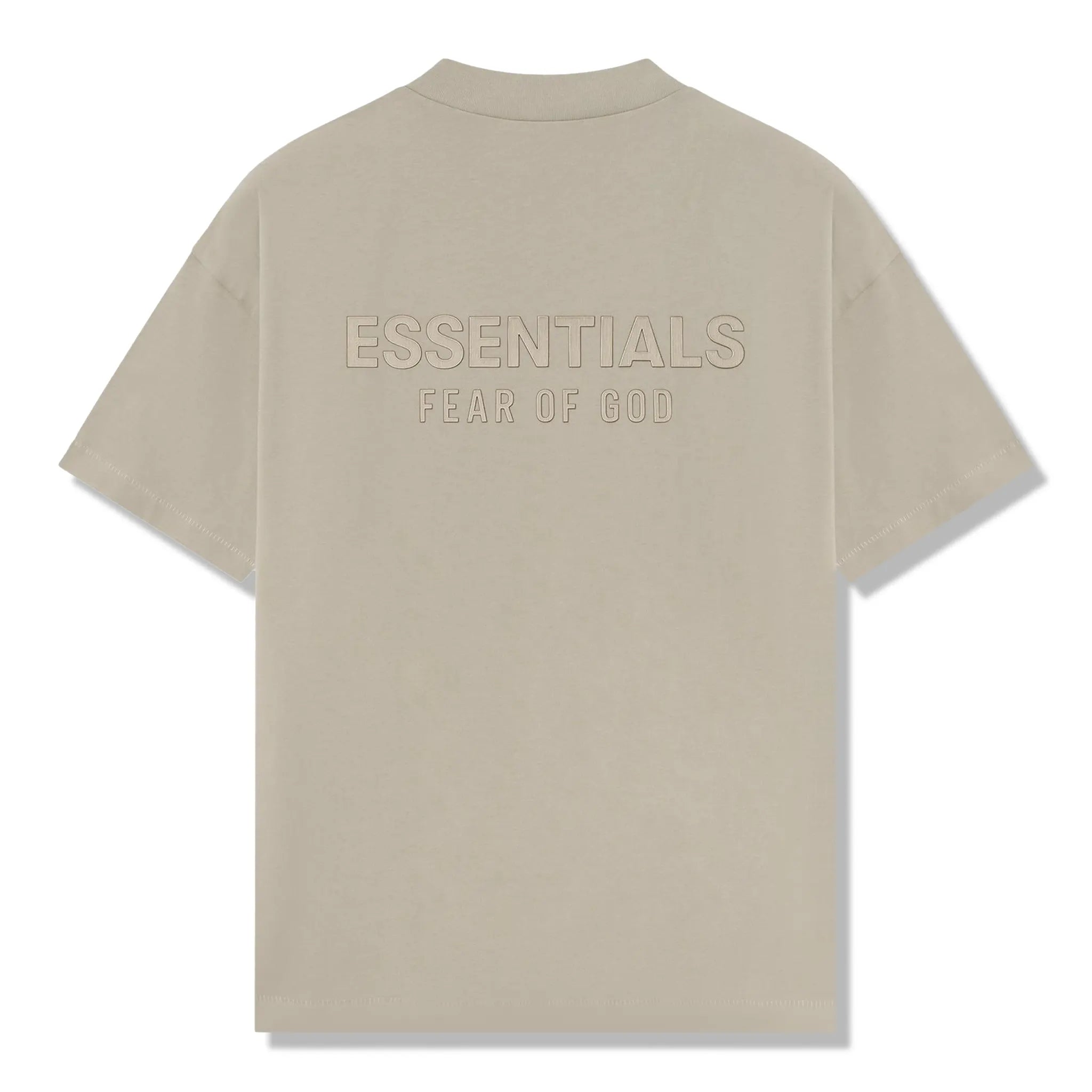 Back View of Fear Of God Essentials Classic Timber T-Shirt (FW25)