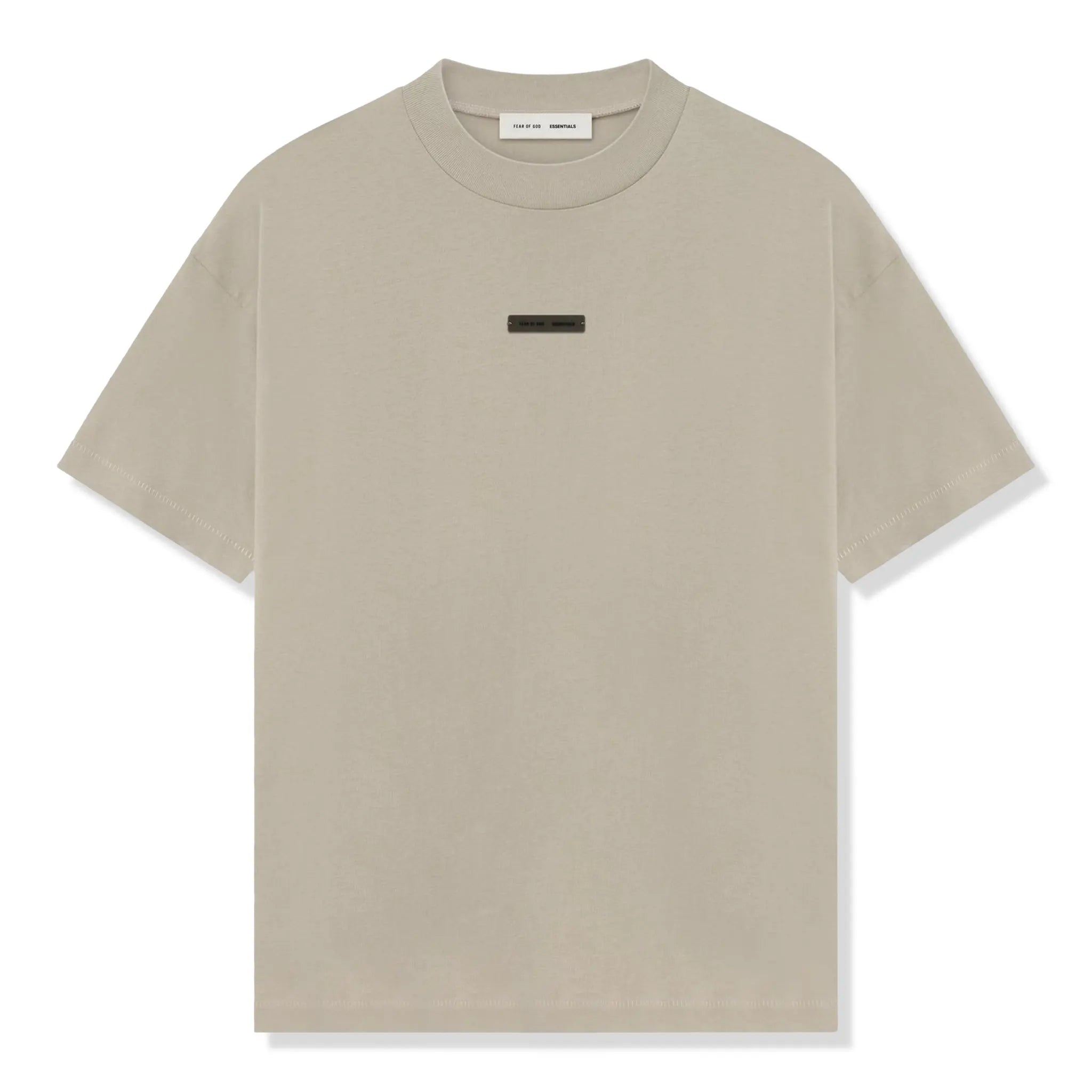 Front View of Fear Of God Essentials Classic Timber T-Shirt (FW25)