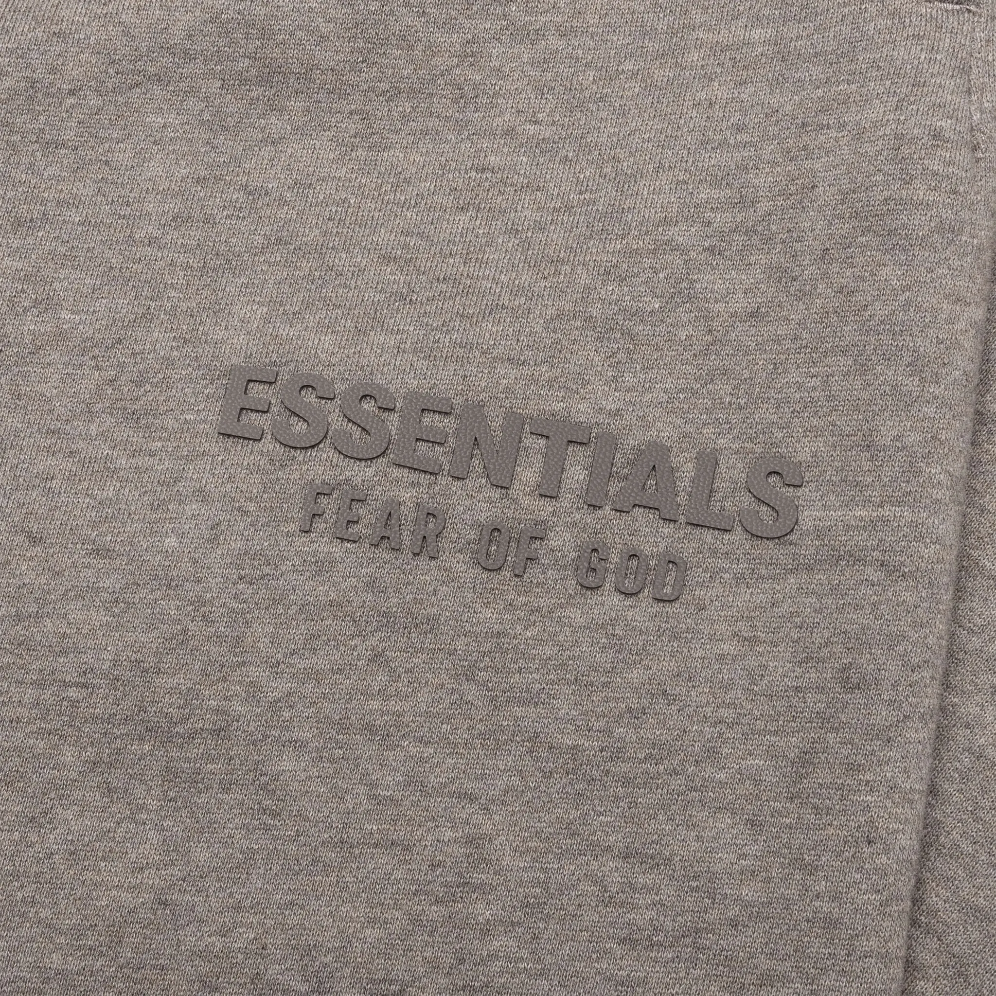 Detailed View of Fear Of God Essentials Core Collection Light Heather Grey Sweatpants 130SU242021F