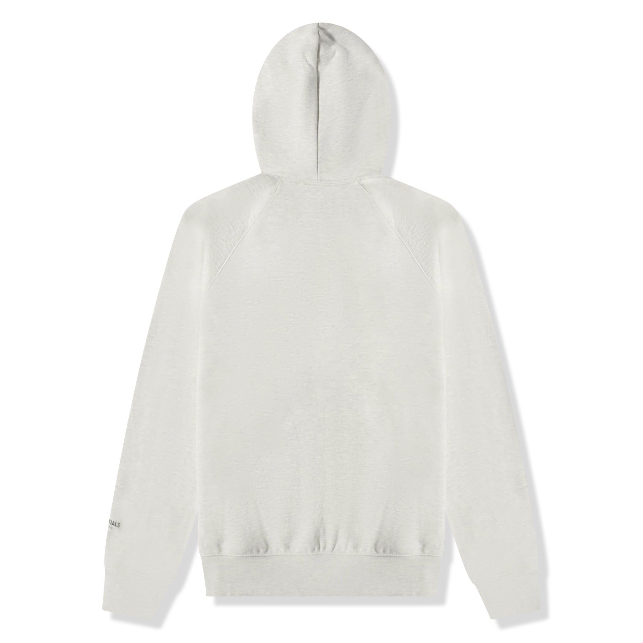 Bak view of Fear Of God Essentials Core Collection Light Heather Oatmeal Hoodie