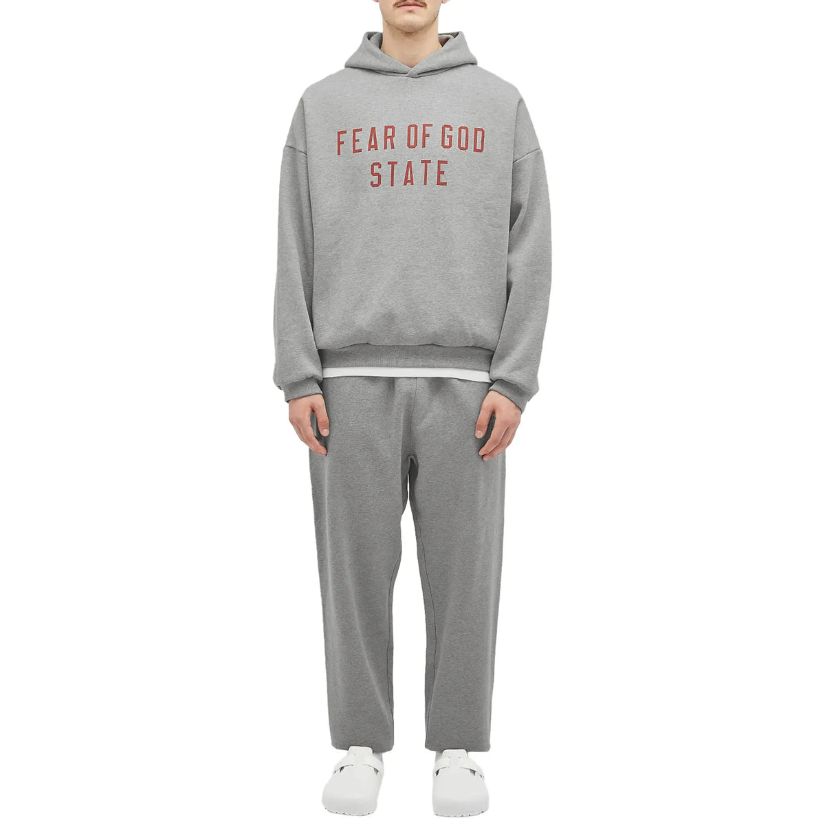 Fear Of God State Fleece Dark Heather Hoodie (FW24) | Cresplocker