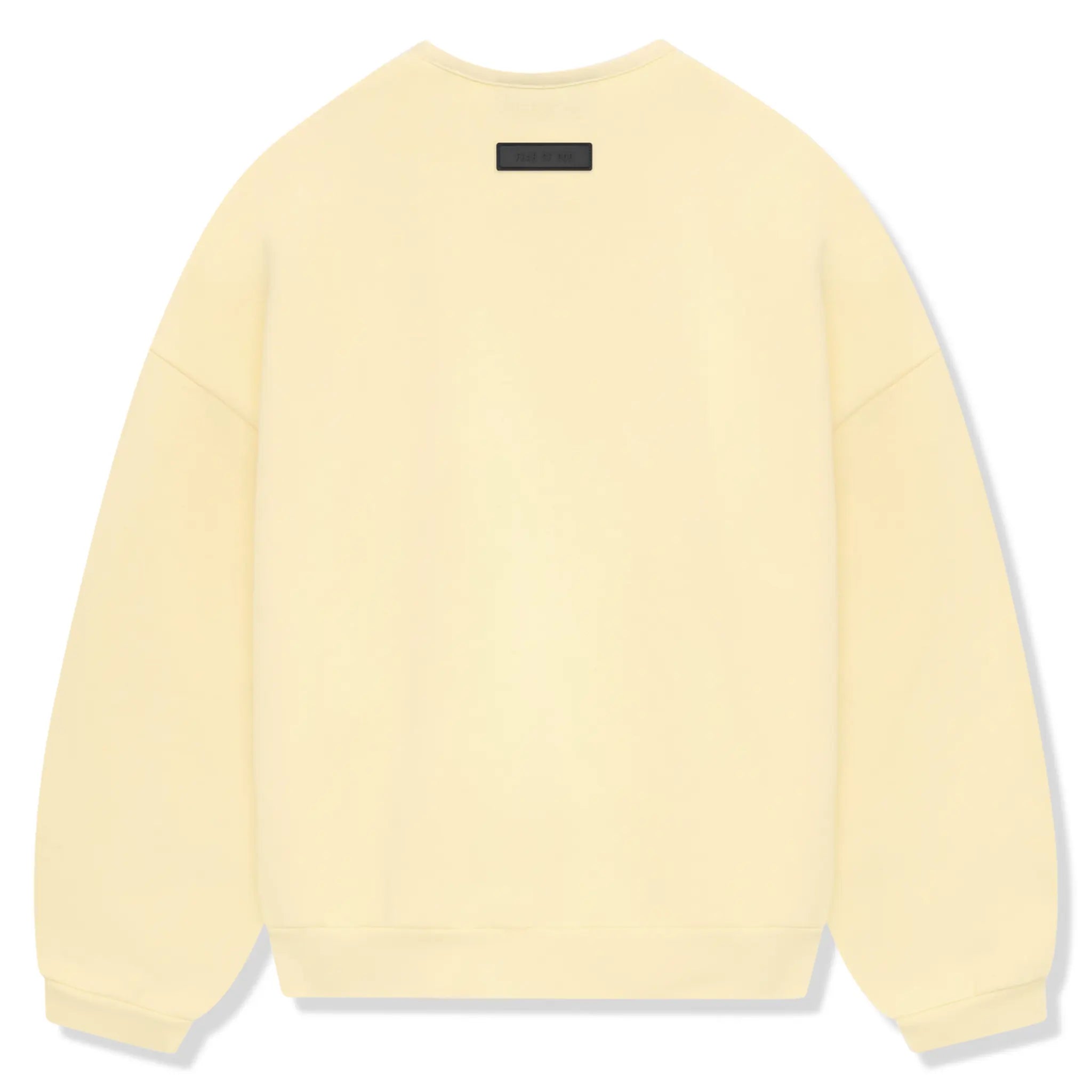 Back view of Fear Of God Essentials Garden Yellow Crewneck (FW23) 192SP244681F