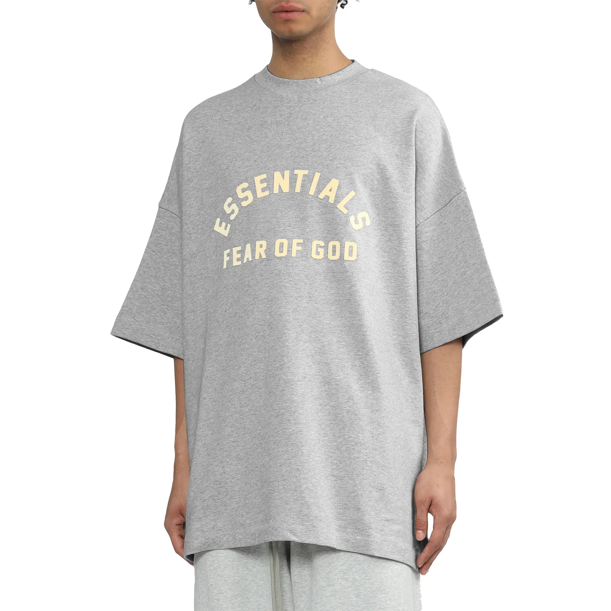 Fear Of God Essentials Heavy Jersey Crewneck Light Heather Fear Of God Essentials Heavy Jersey Crewneck Light Heather