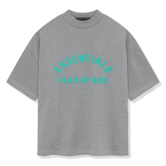 Fear Of God Essentials Heavy Jersey S/S Dark Heather Oatmeal T Shirt