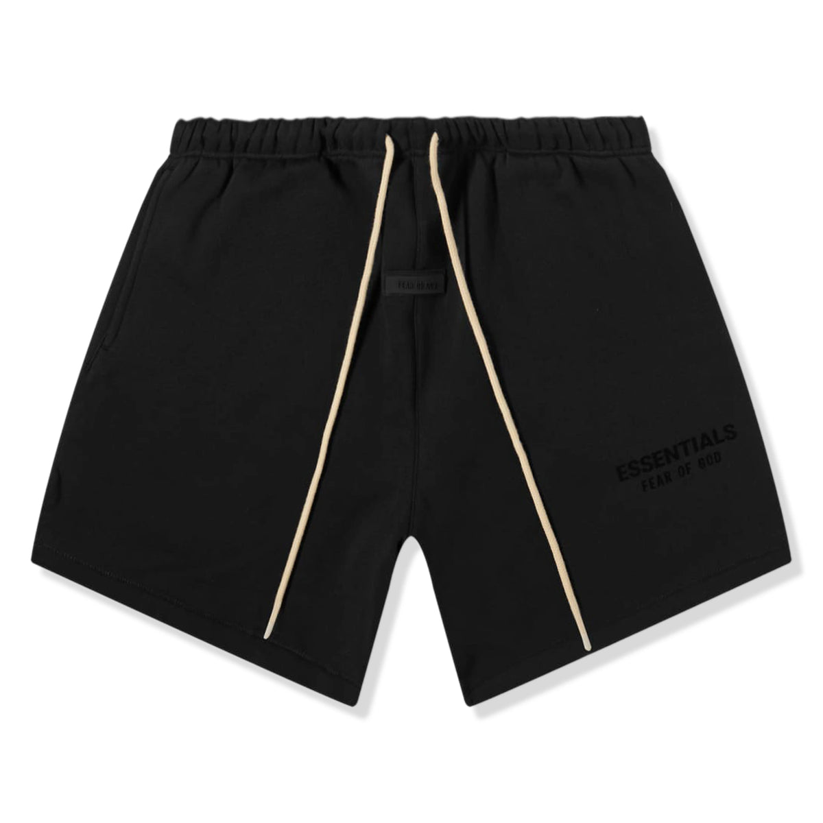 Fear Of God Essentials Jet Black Shorts (FW23) | 160BT232000F