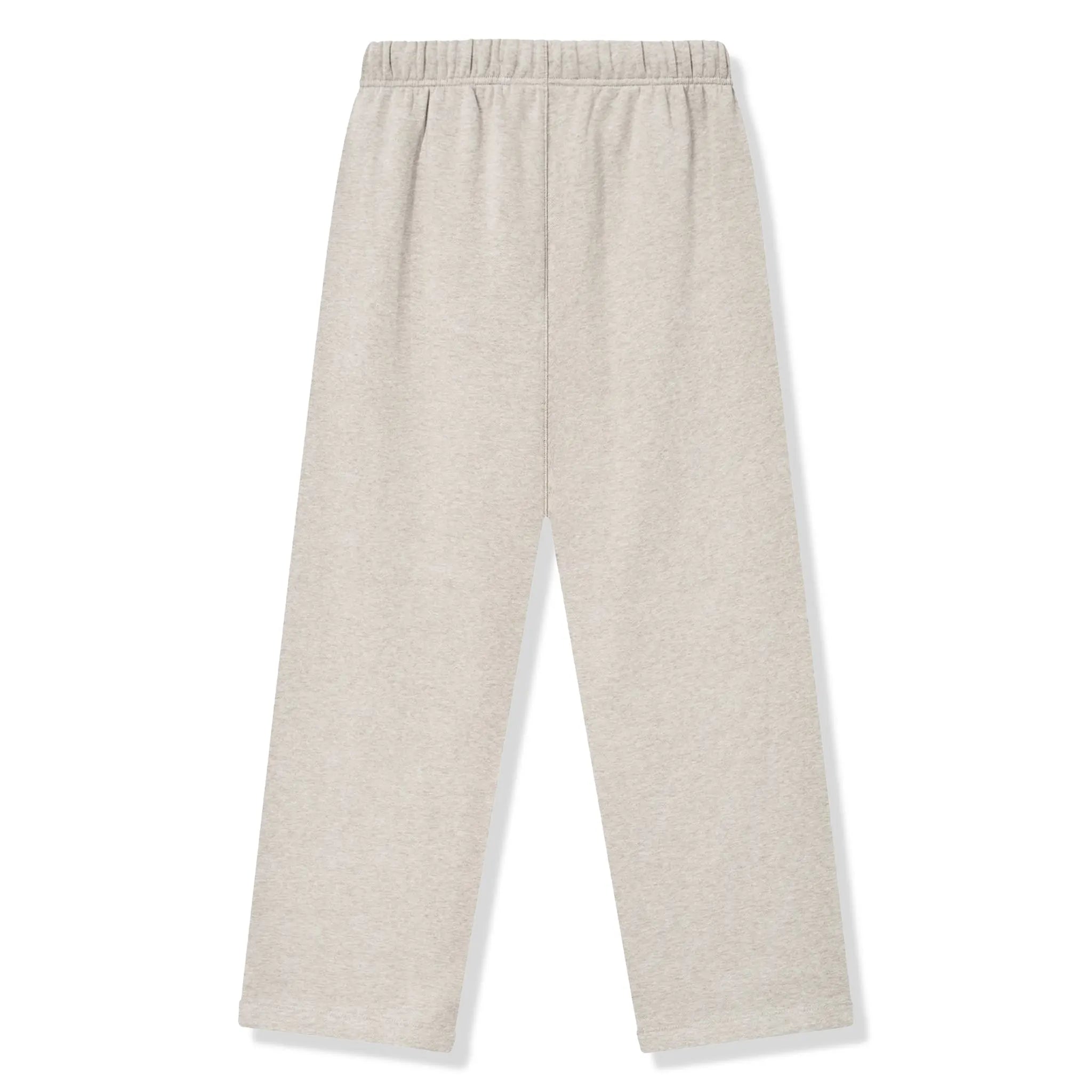 Back View of Fear Of God Essentials Lounge Fleece Heather Stone Sweatpants (FW25) 130SP254322F