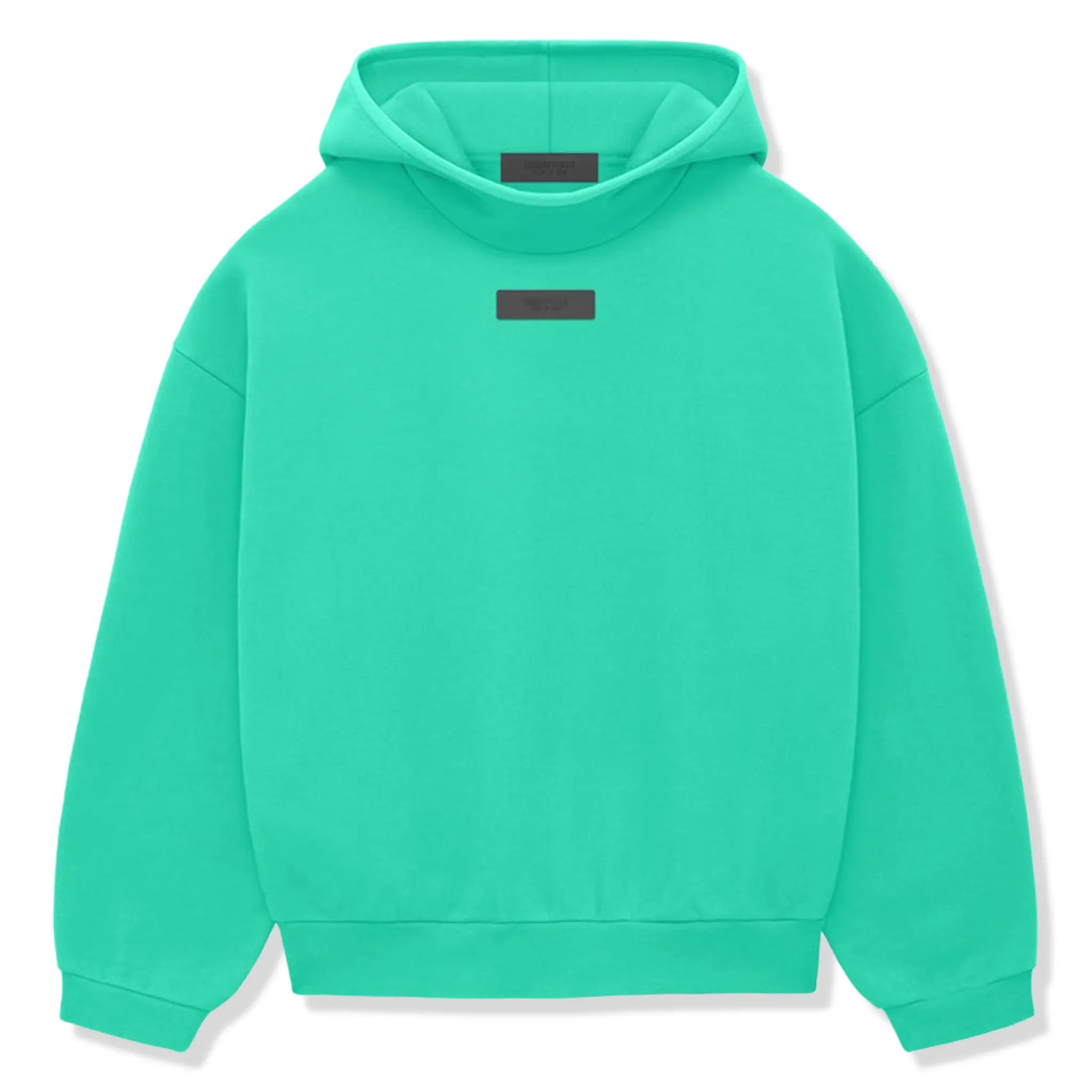 Front View of Fear Of God Essentials Mint Leaf Pullover Hoodie 192SP242052F