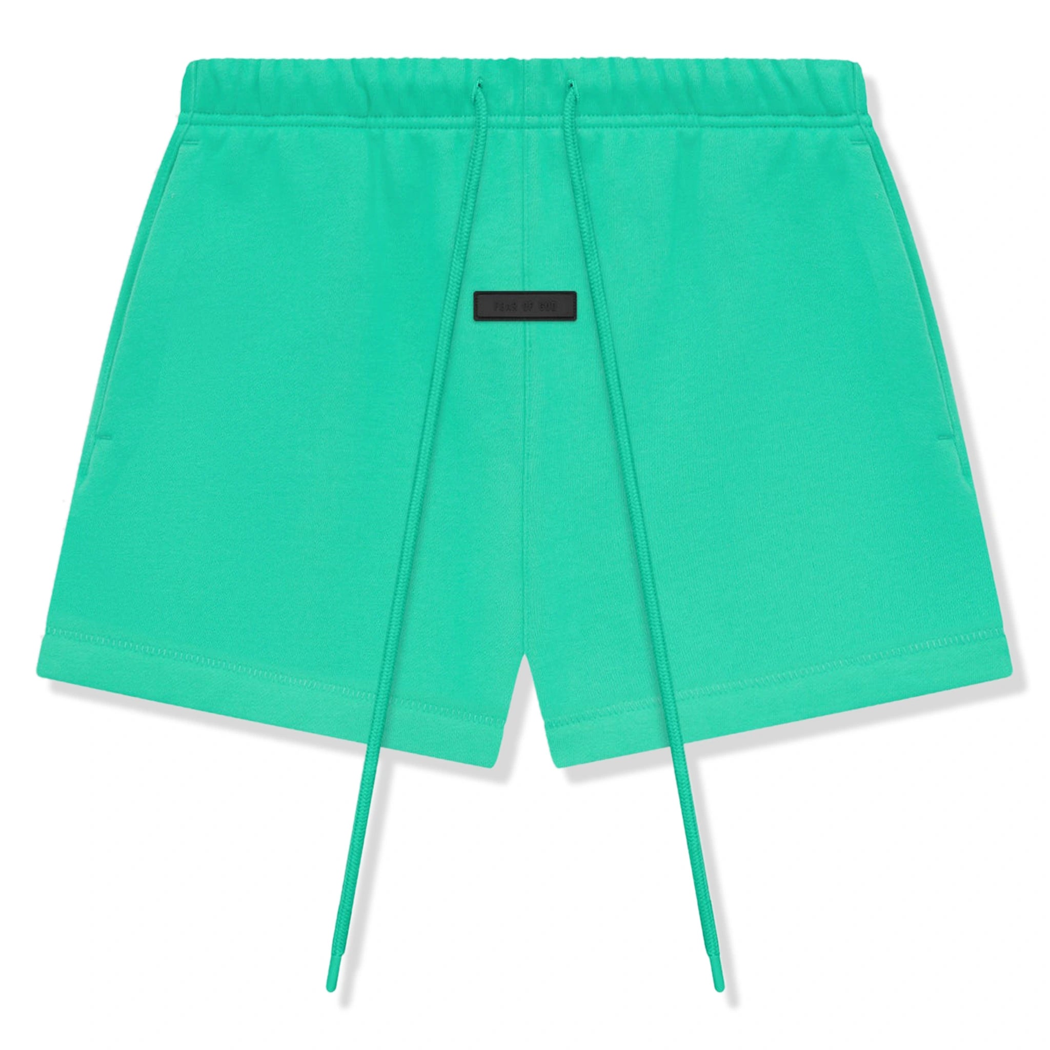 Front view of Fear Of God Essentials Mint Leaf Shorts (FW23) 160SP242002F