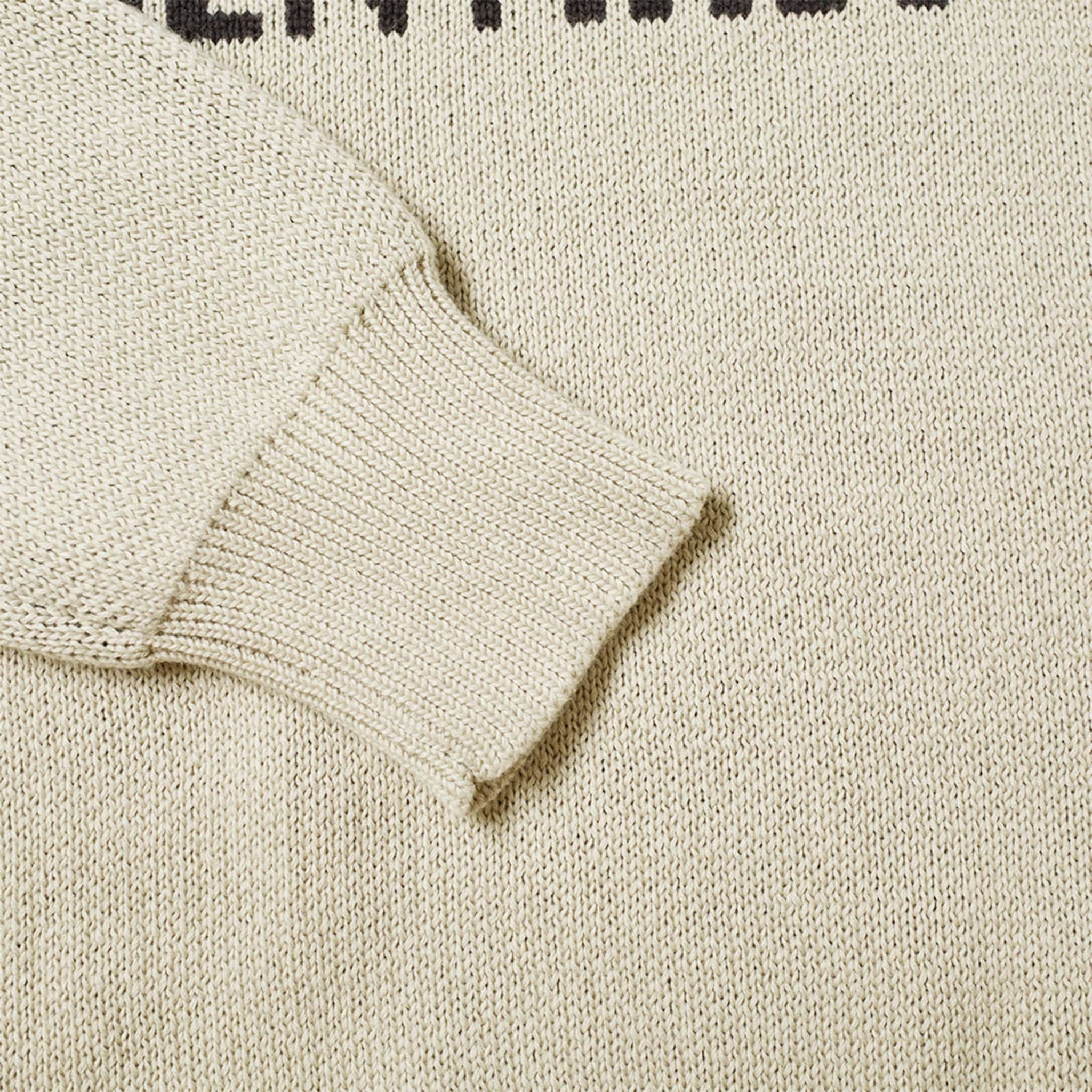 Detail view of Fear Of God Essentials Moss Knit Sweater