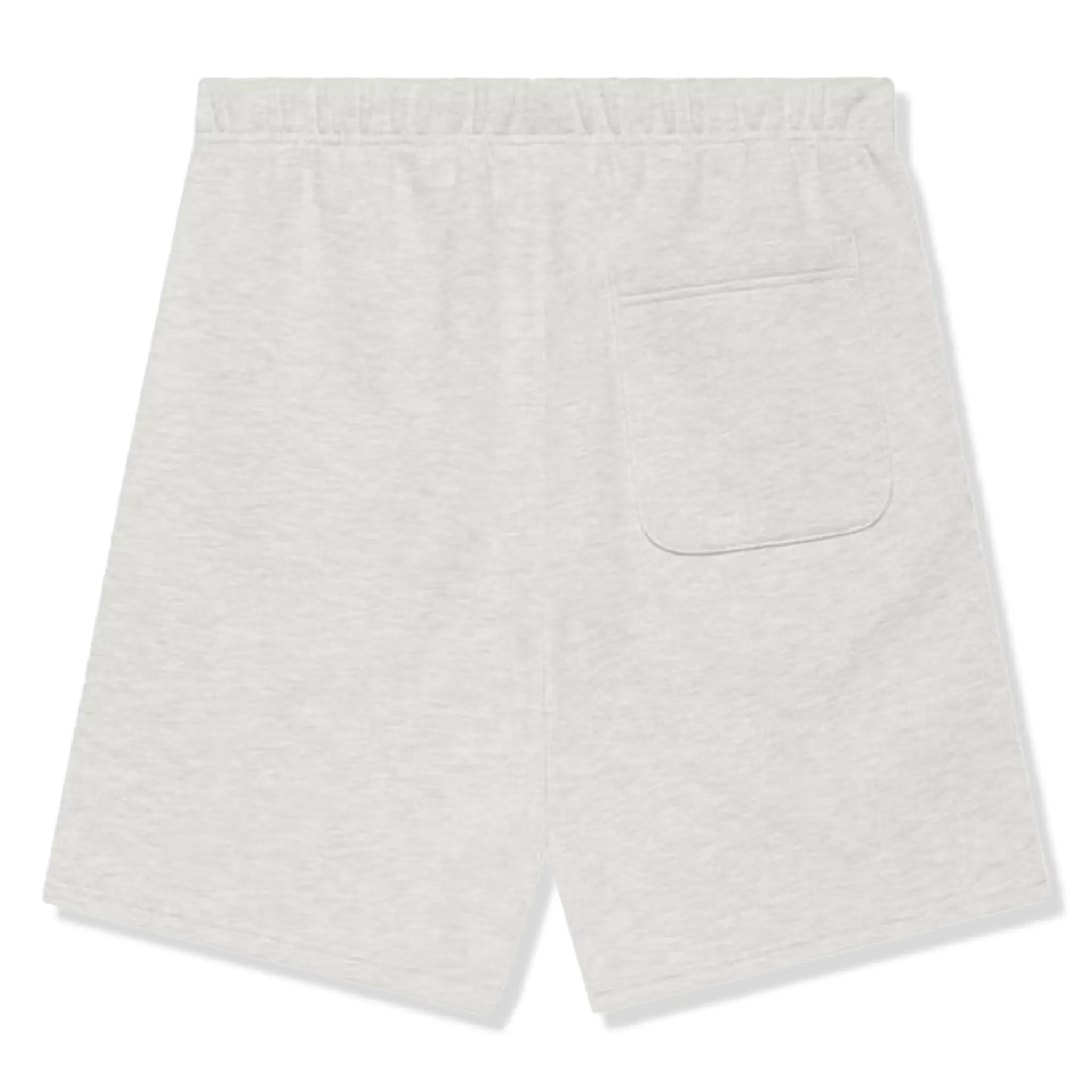 Back view of Fear Of God Essentials Oatmeal Reflective Shorts (SS21)