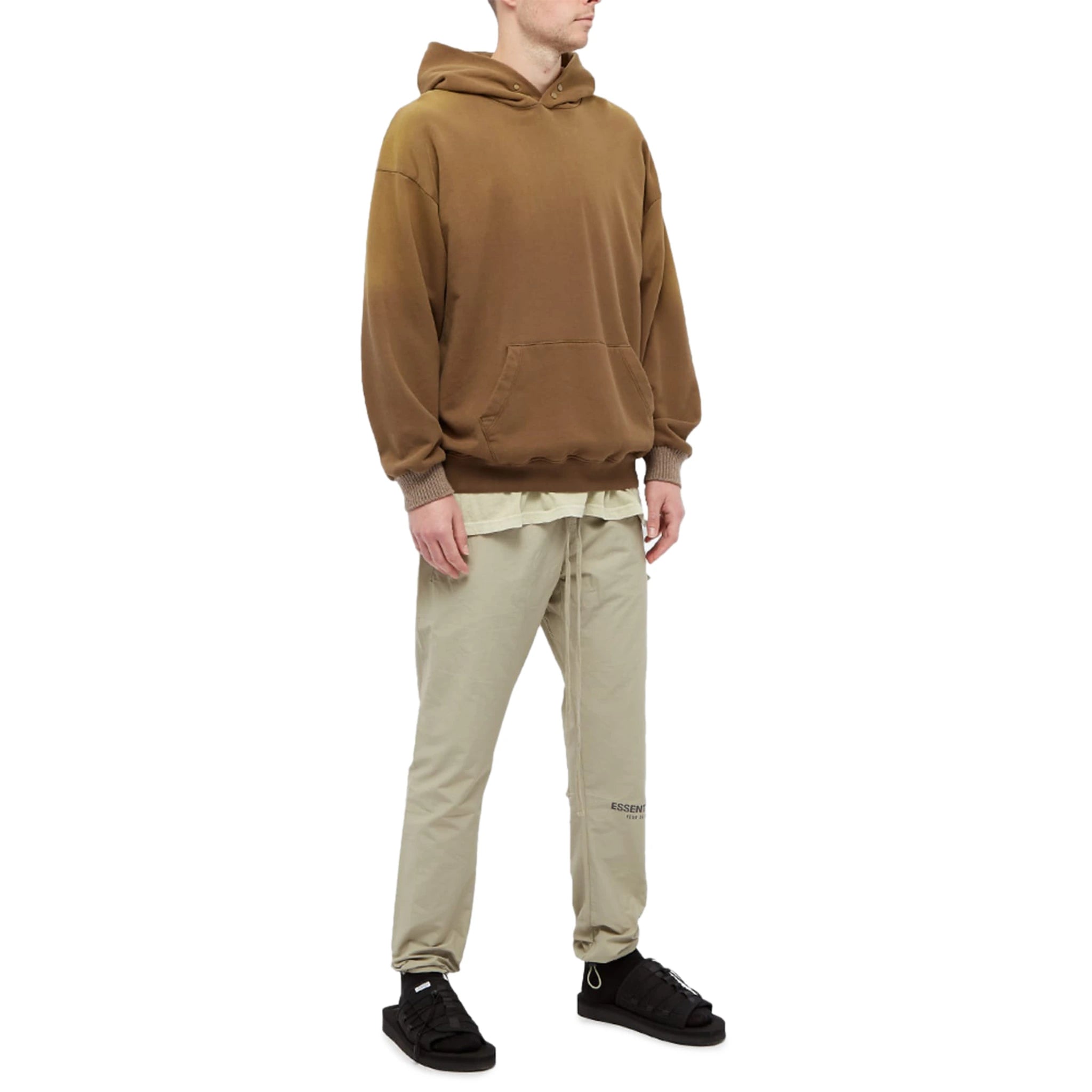 Model view of Fear Of God Essentials Pistachio Track Pants