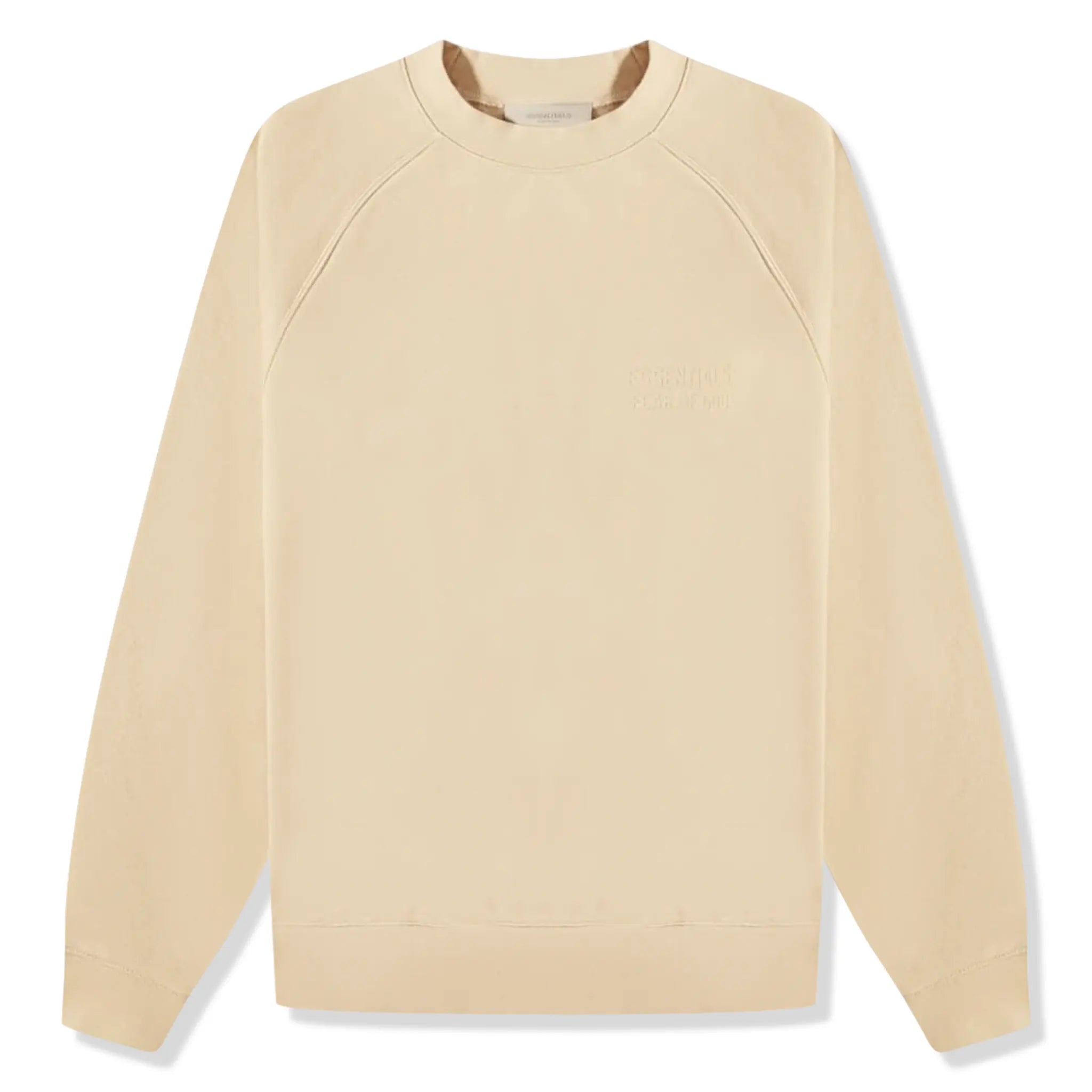 Front view of Fear Of God Essentials Sand Sweatshirt (SS23)