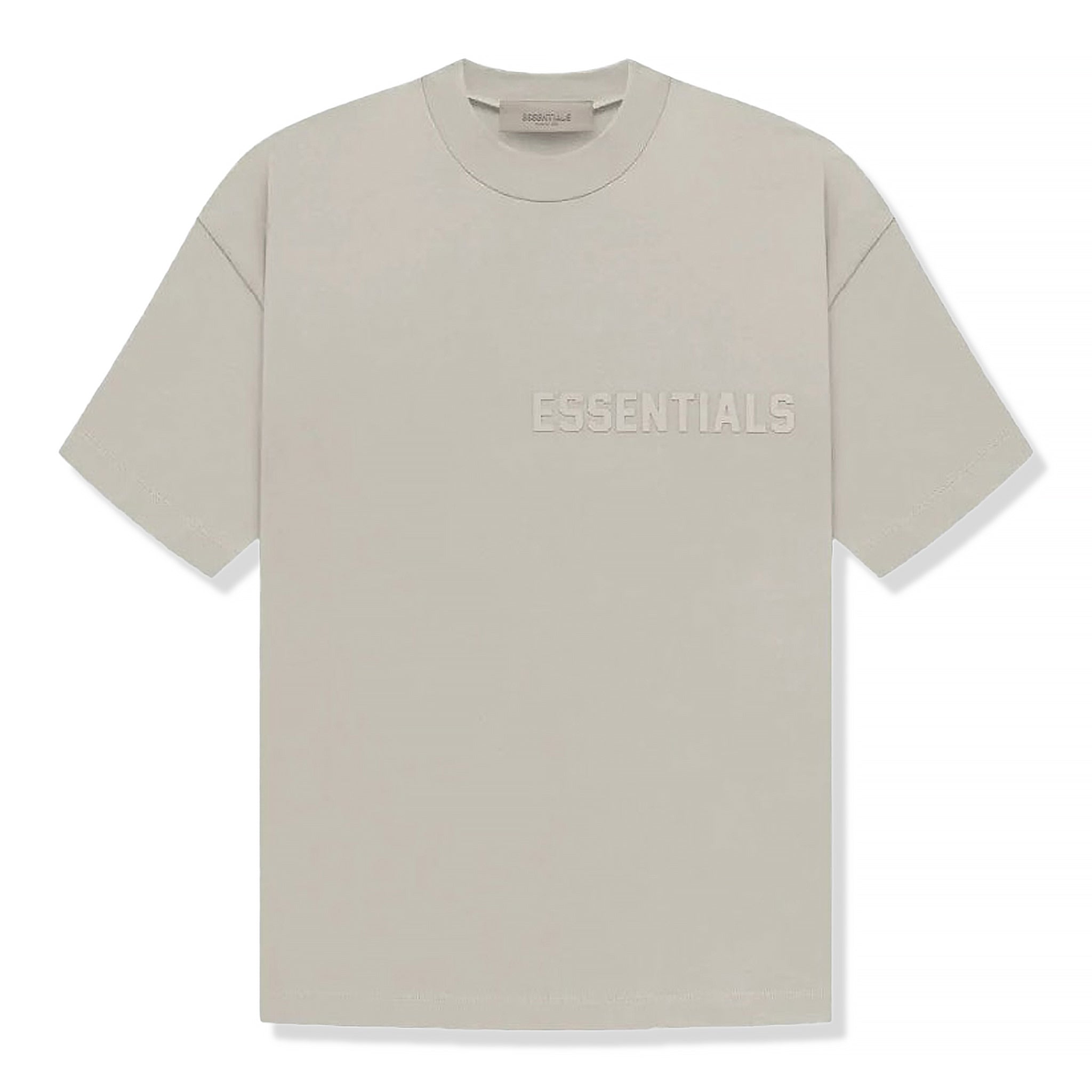 Front View of Fear Of God Essentials Seal T Shirt (SS23)  125BT222003F