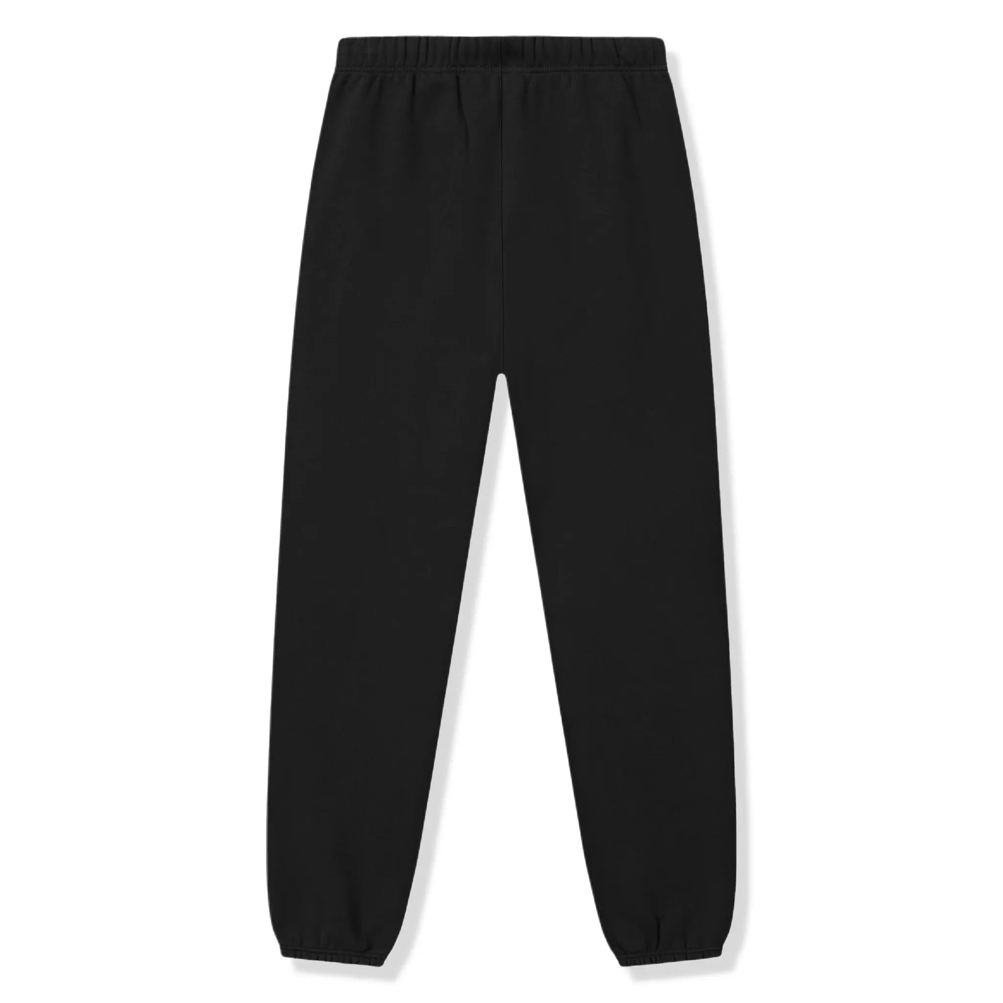 Back View of Fear Of God Essentials Signature Classic Vintage Black Sweatpants (SS26) 130AS262021F