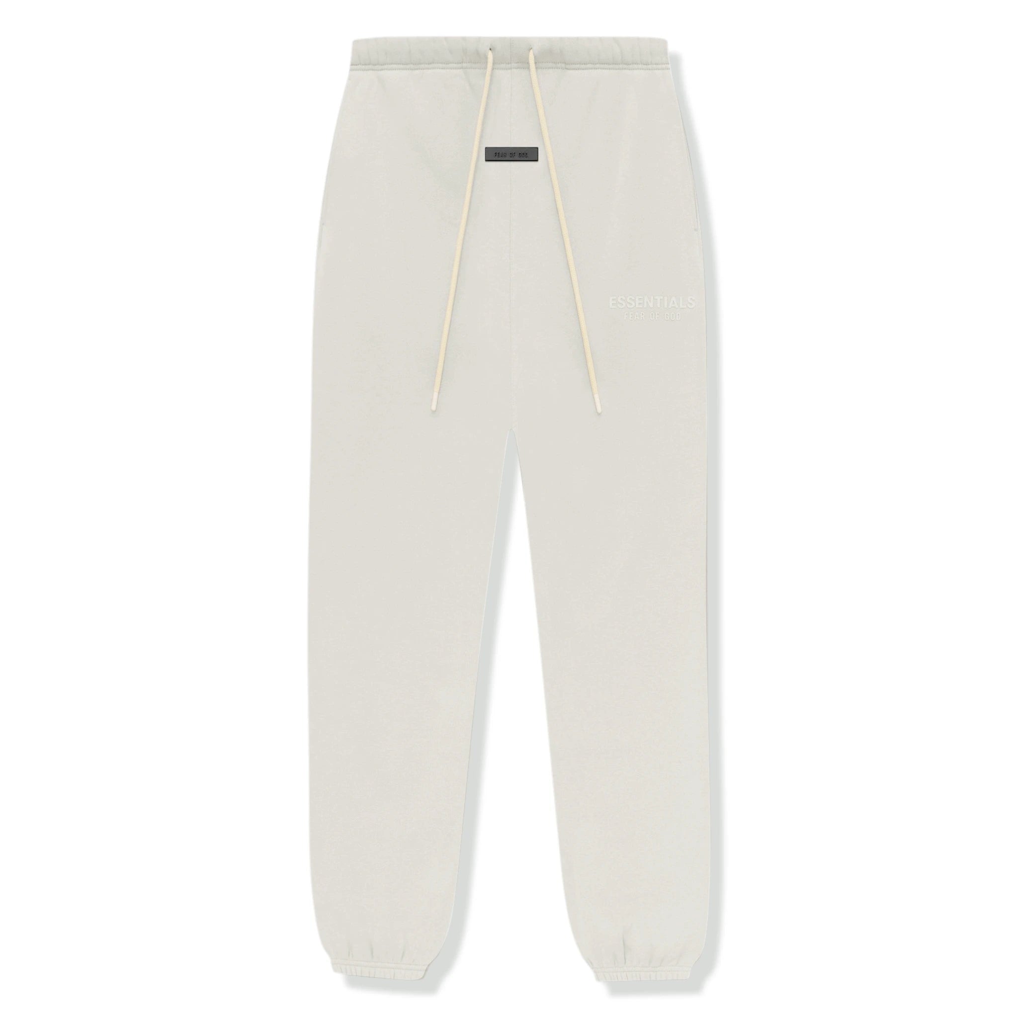 Front view of Fear Of God Essentials Silver Cloud Sweatpants (FW23)