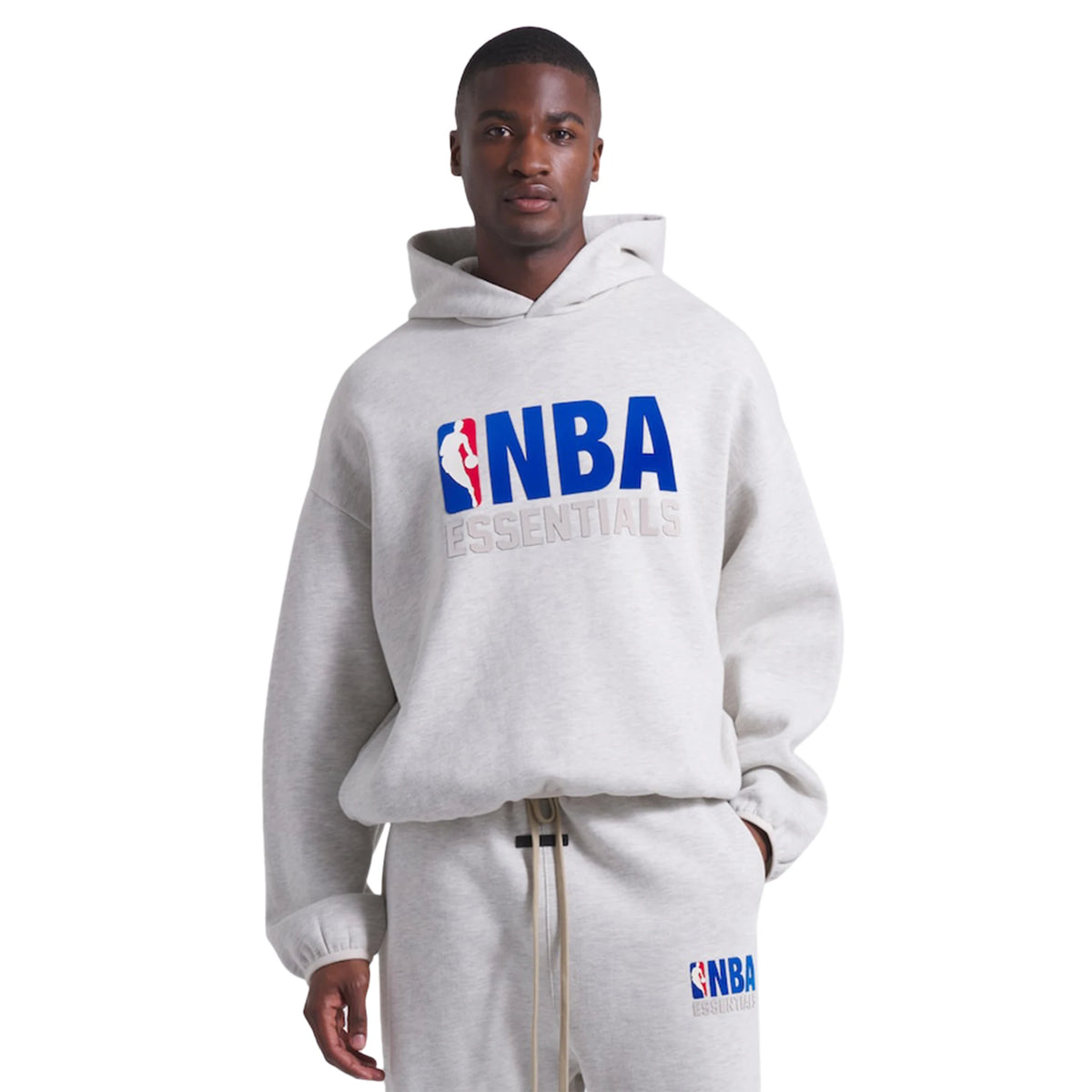 Fear Of God Essentials x NBA Light Heather Hoodie | 192AL246400F Fear Of God Essentials x NBA Light Heather Hoodie | 192AL246400F