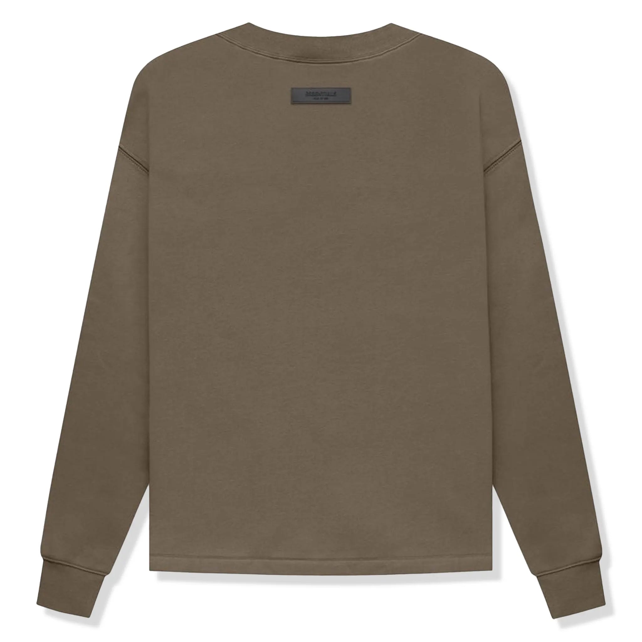 Back view of Fear Of God Essentials Relaxed Wood Crewneck (FW22)