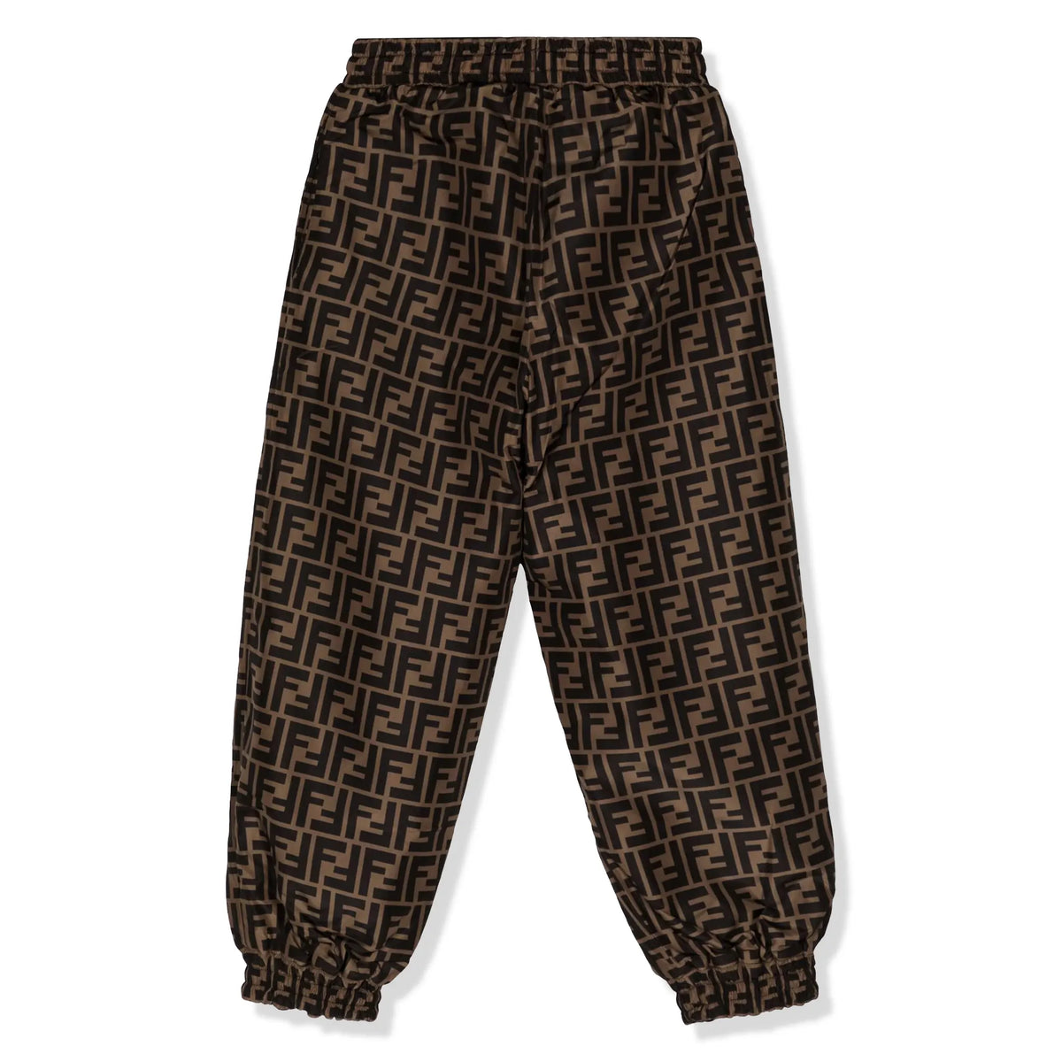 Fendi FFロゴパンツ ブラウン/ブラック fendi-ff-logo-kids-brown-
