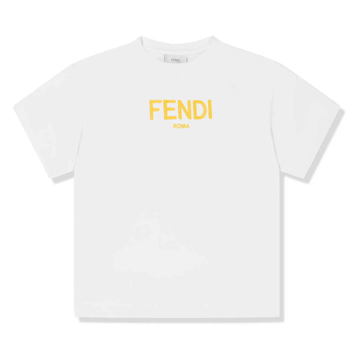 R*o様 FENDI ホワイト Tシャツ ロゴ入り　38サイズ Fendi Logo Kids White T Shirt | FENS3098107250