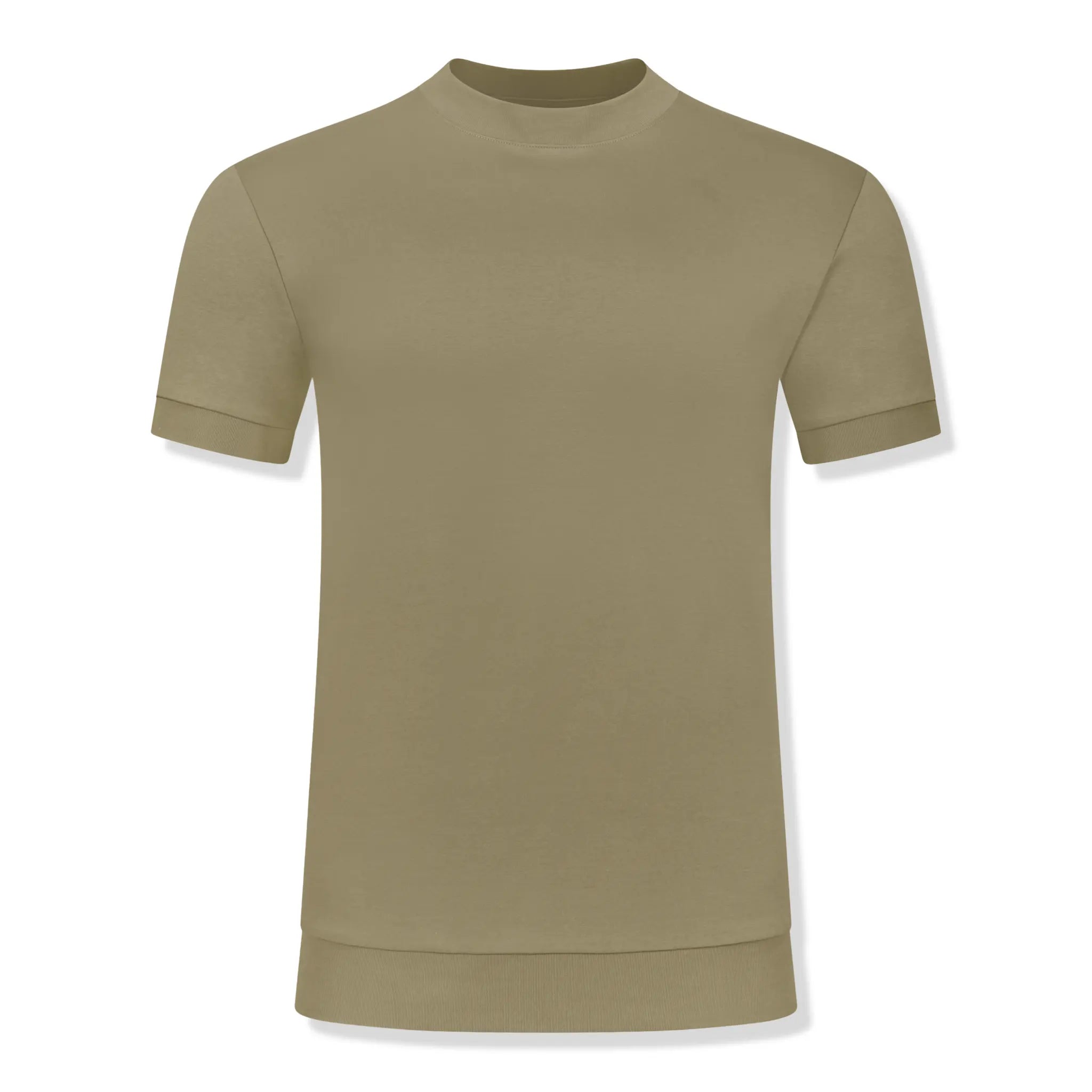 Front View of Forbes Sartorial Khaki T-Shirt