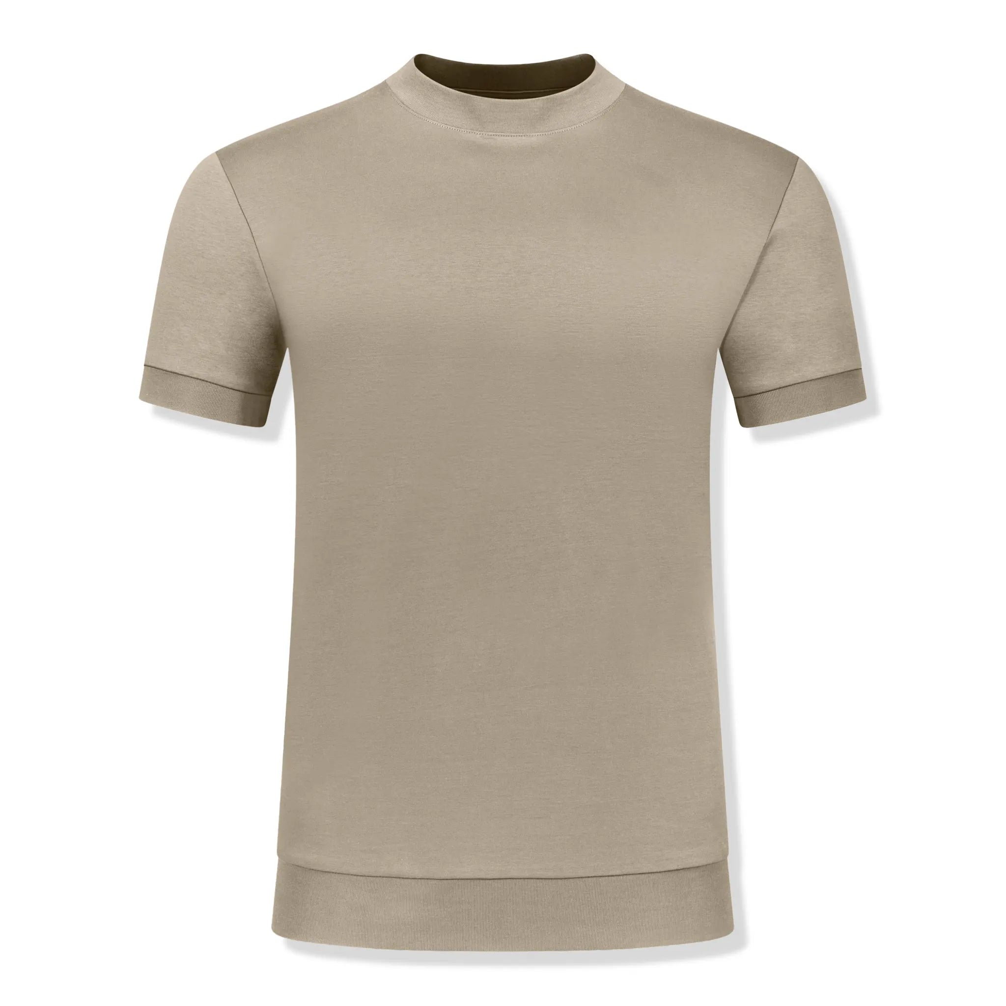 Front View of Forbes Sartorial Sand T-Shirt 