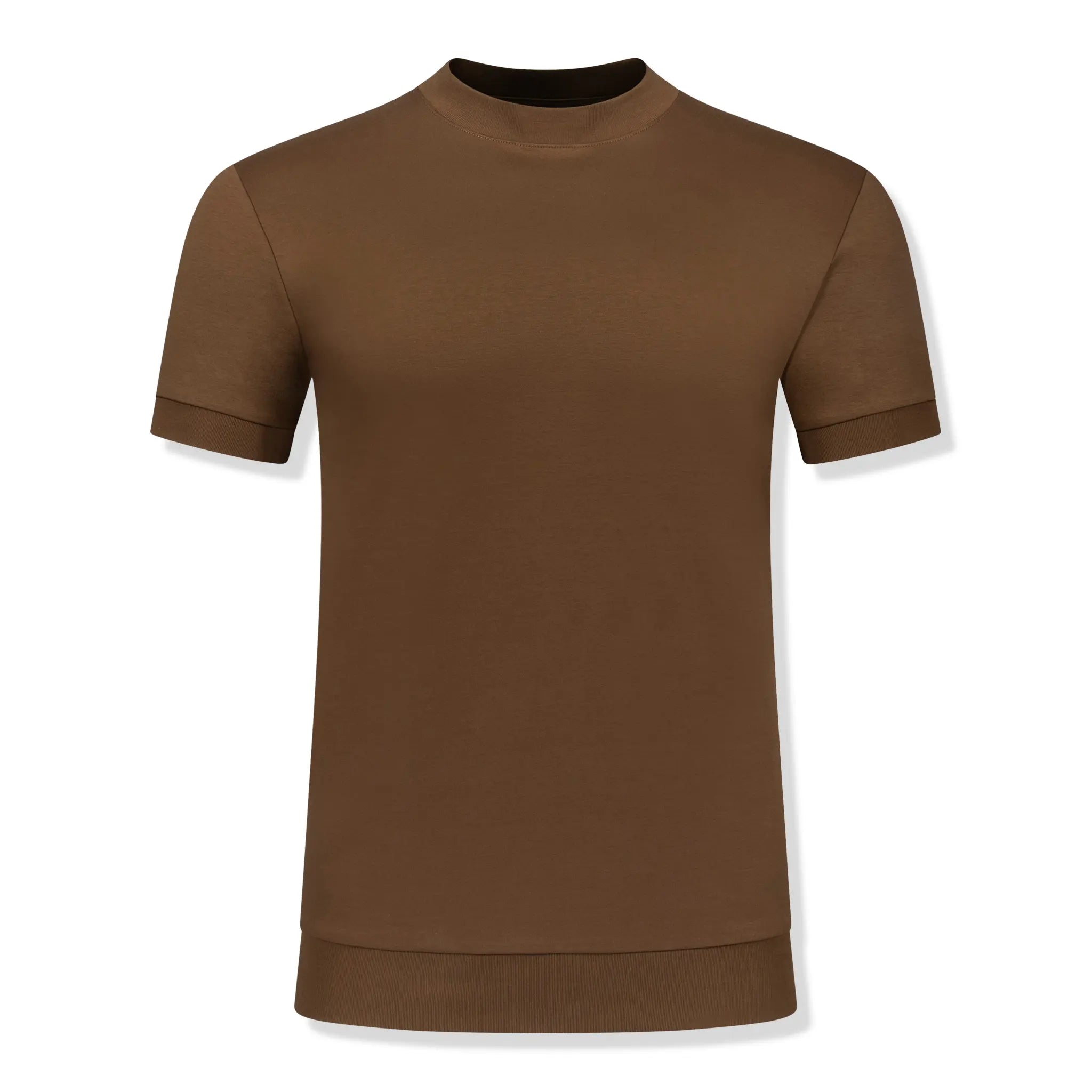 Front View of Forbes Sartorial Tobacco T Shirt