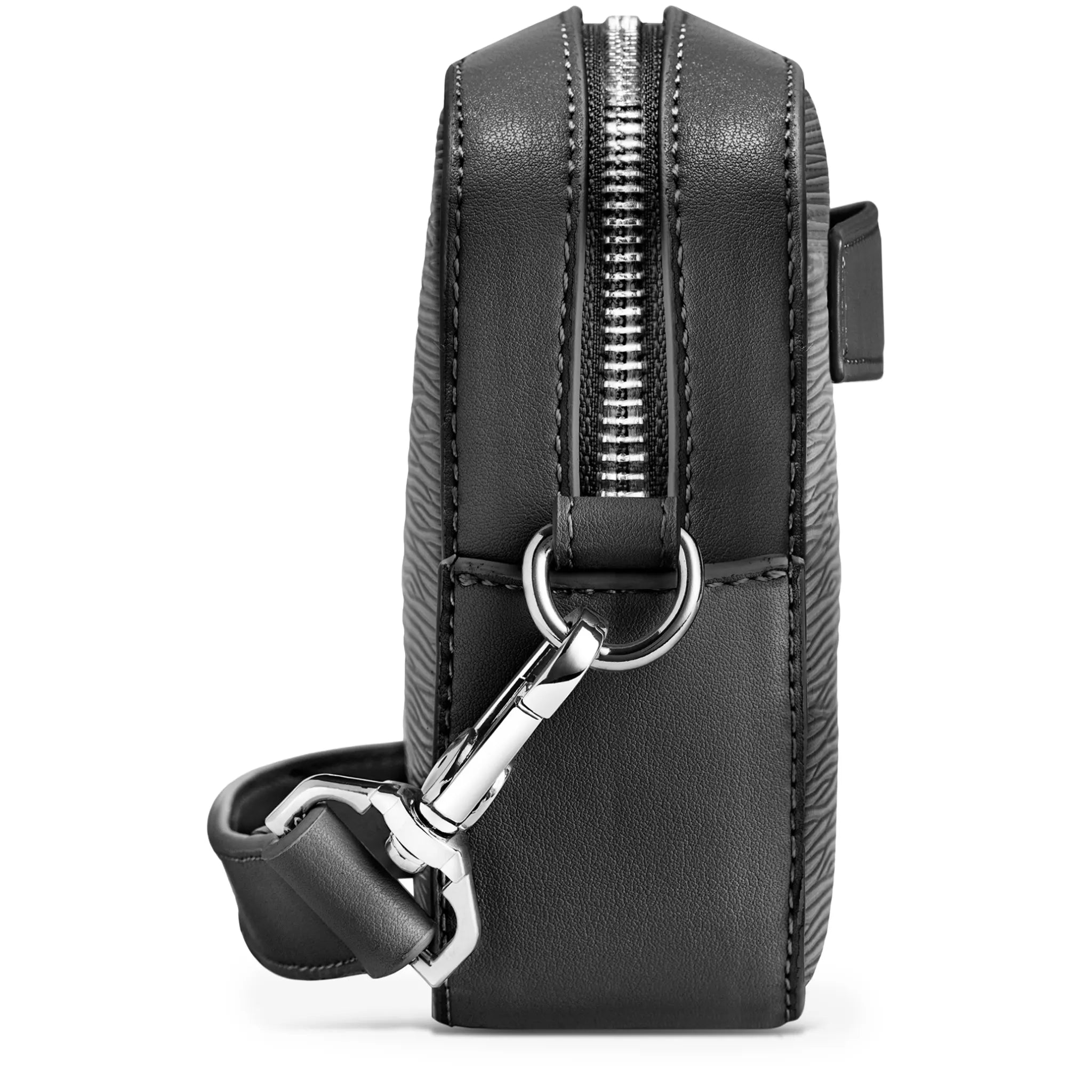 Side View of Formes Adapt Ripple Nero Mini Crossbody Bag