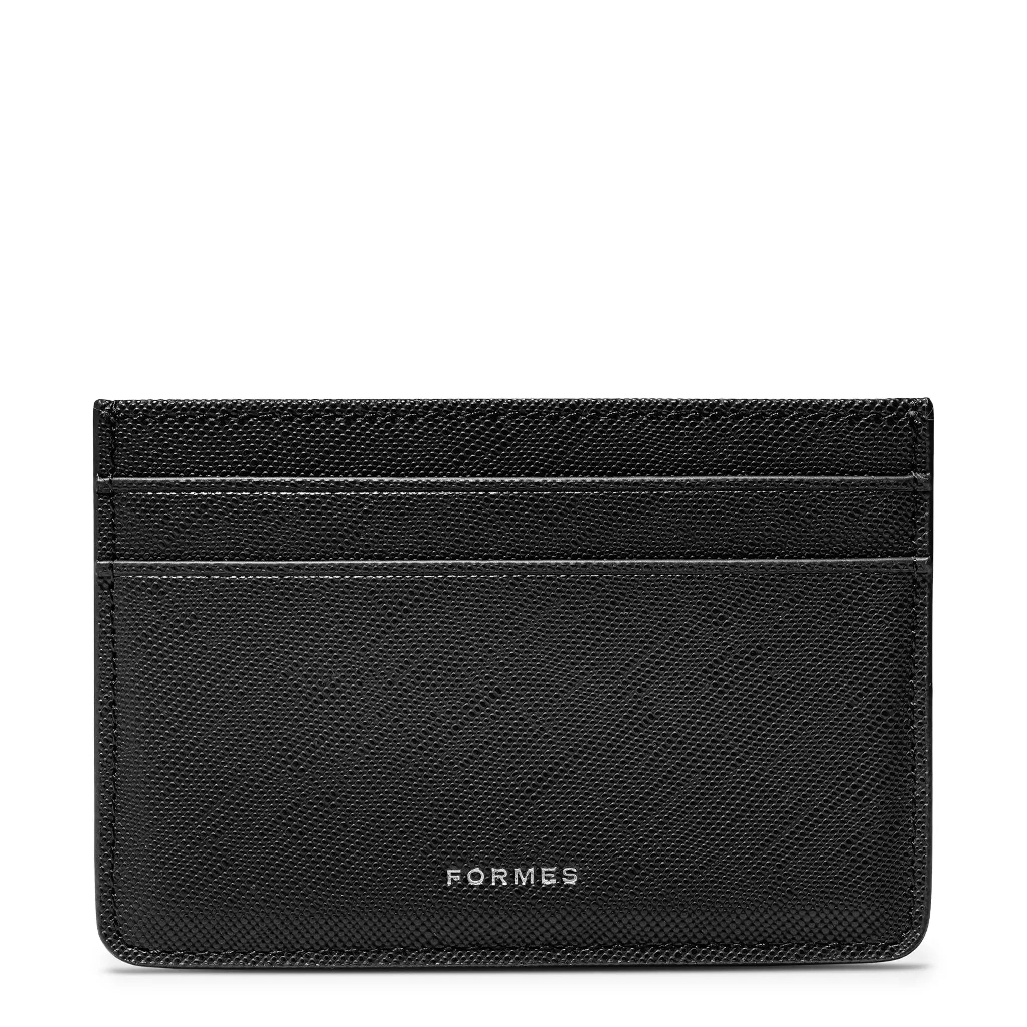 Front View of Formes Classic Nero Card Holder
