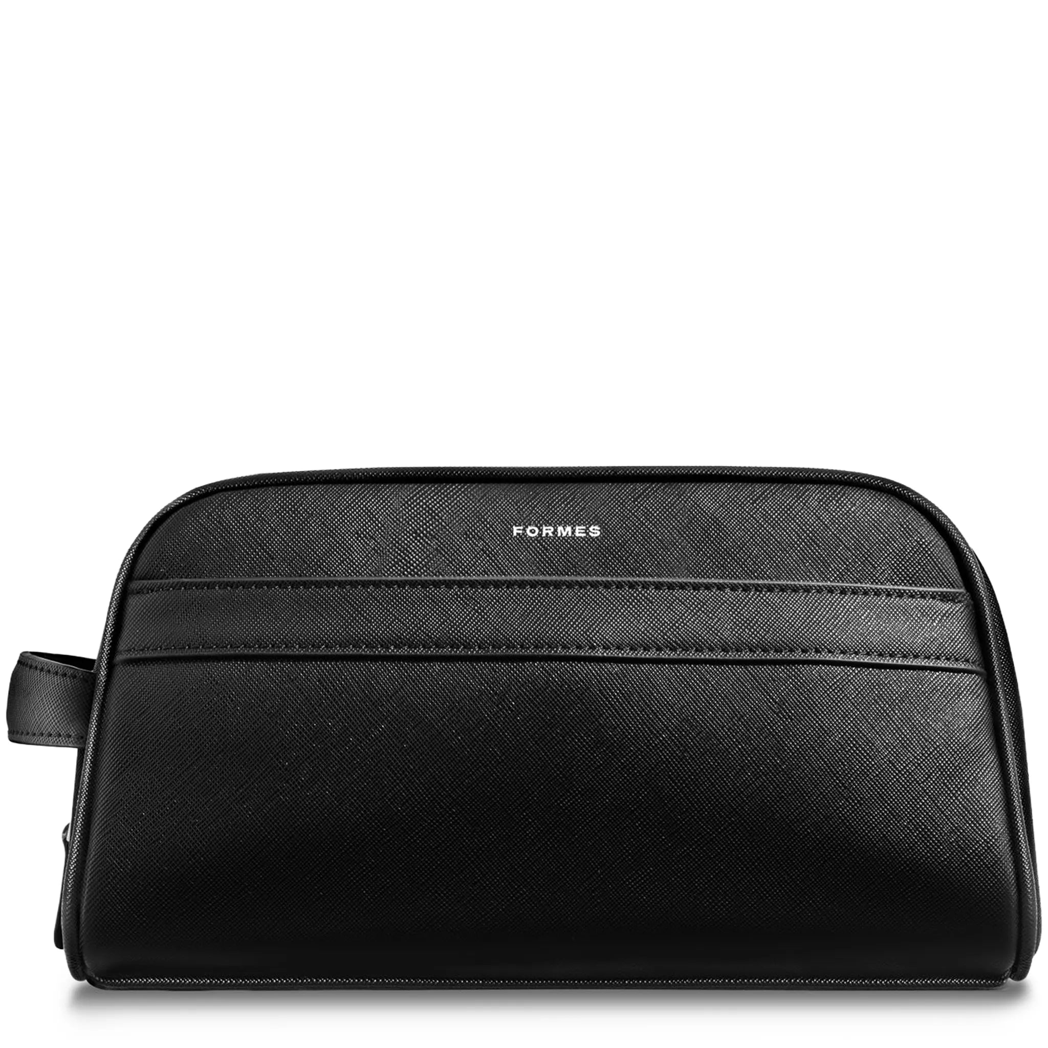 Front View of Formes Luxe Nero Washbag