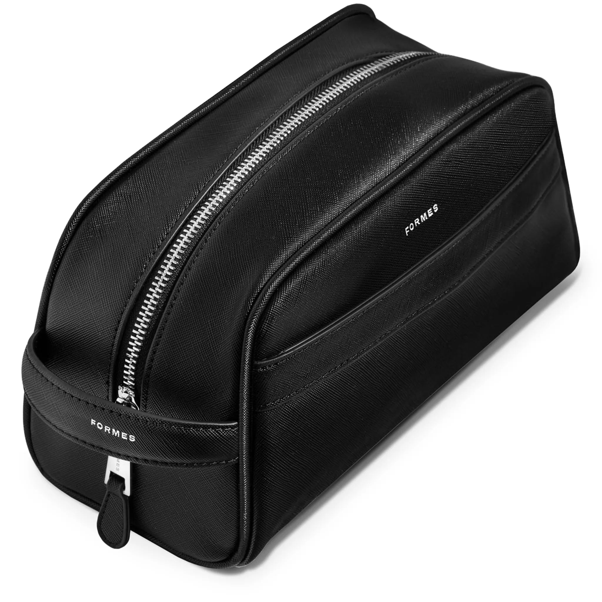 Front Side View of Formes Luxe Nero Washbag
