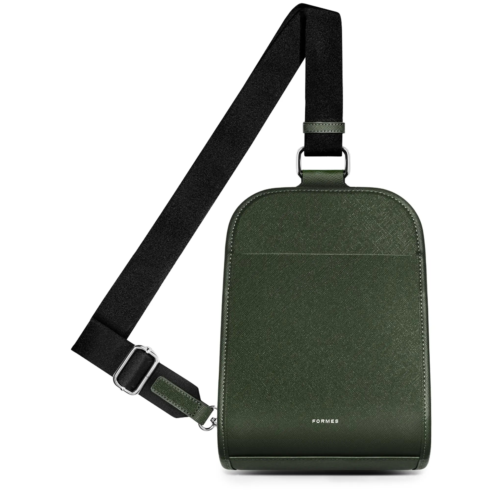 Front Side View of Formes Porto Sling Verdal Crossbody Bag