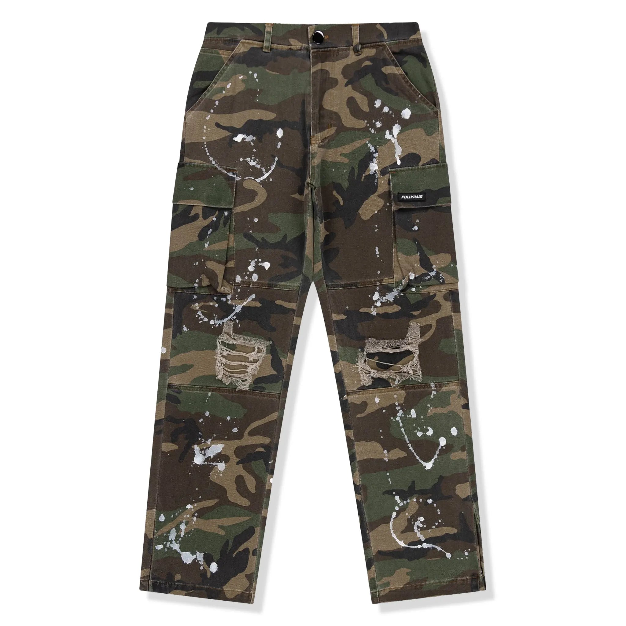 Front View of Fully Paid Camo Pants