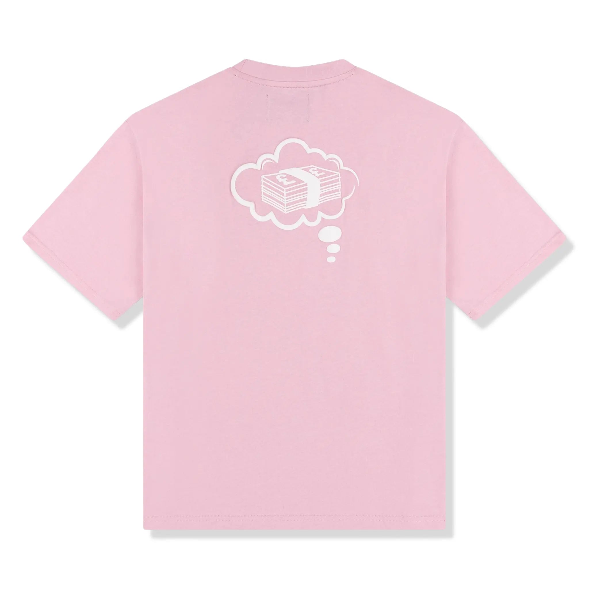 Back View of Fully Paid Dreams Pink Oversized T-Shirt