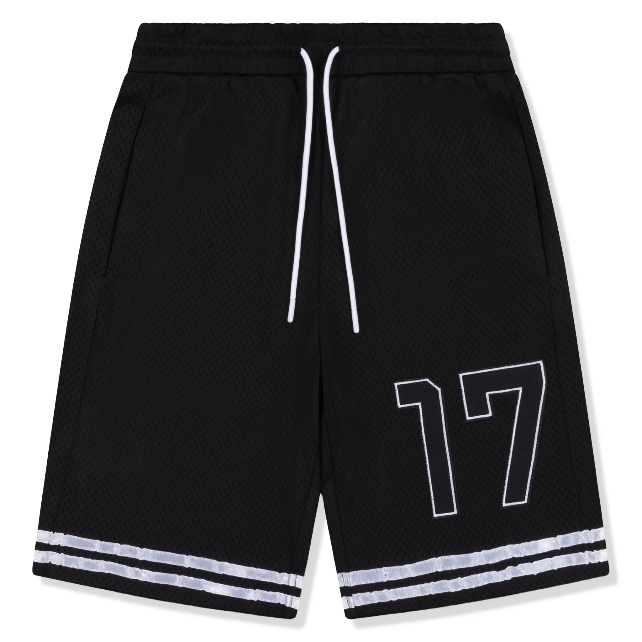 Front View of Fully Paid FP Black Shorts