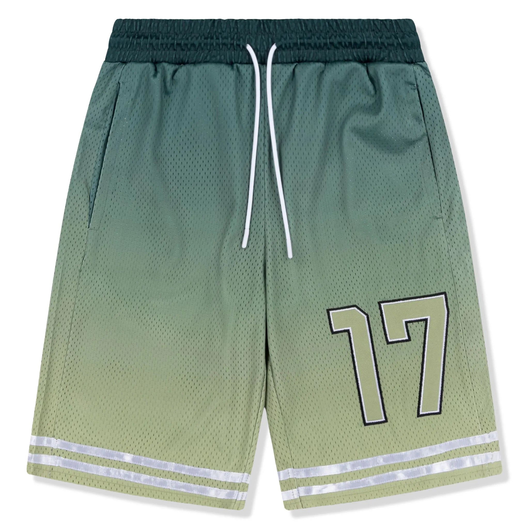 Front View of Fully Paid FP Green Shorts