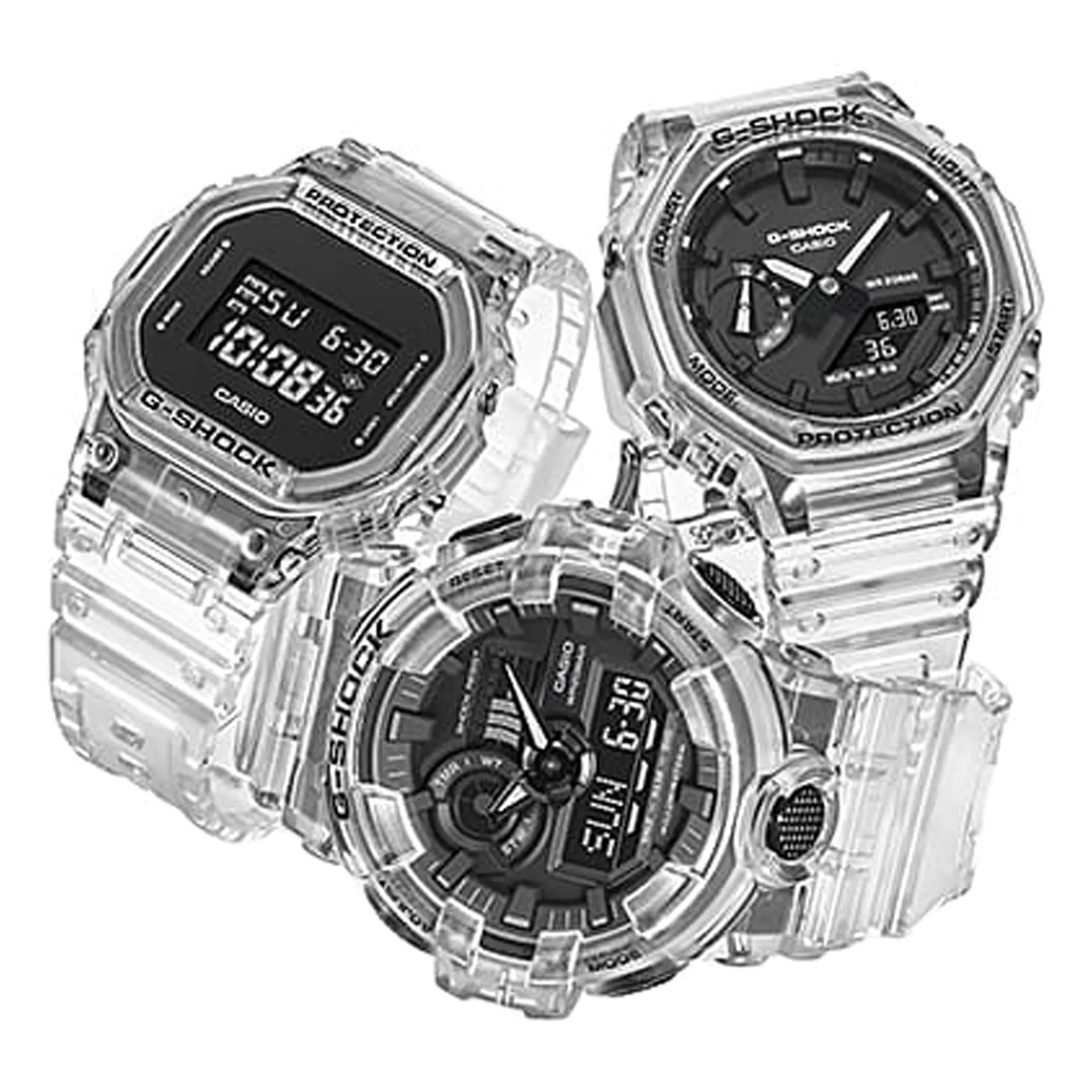 Clear View of G-Shock Casio GA-2100SKE-7AER Clear Black