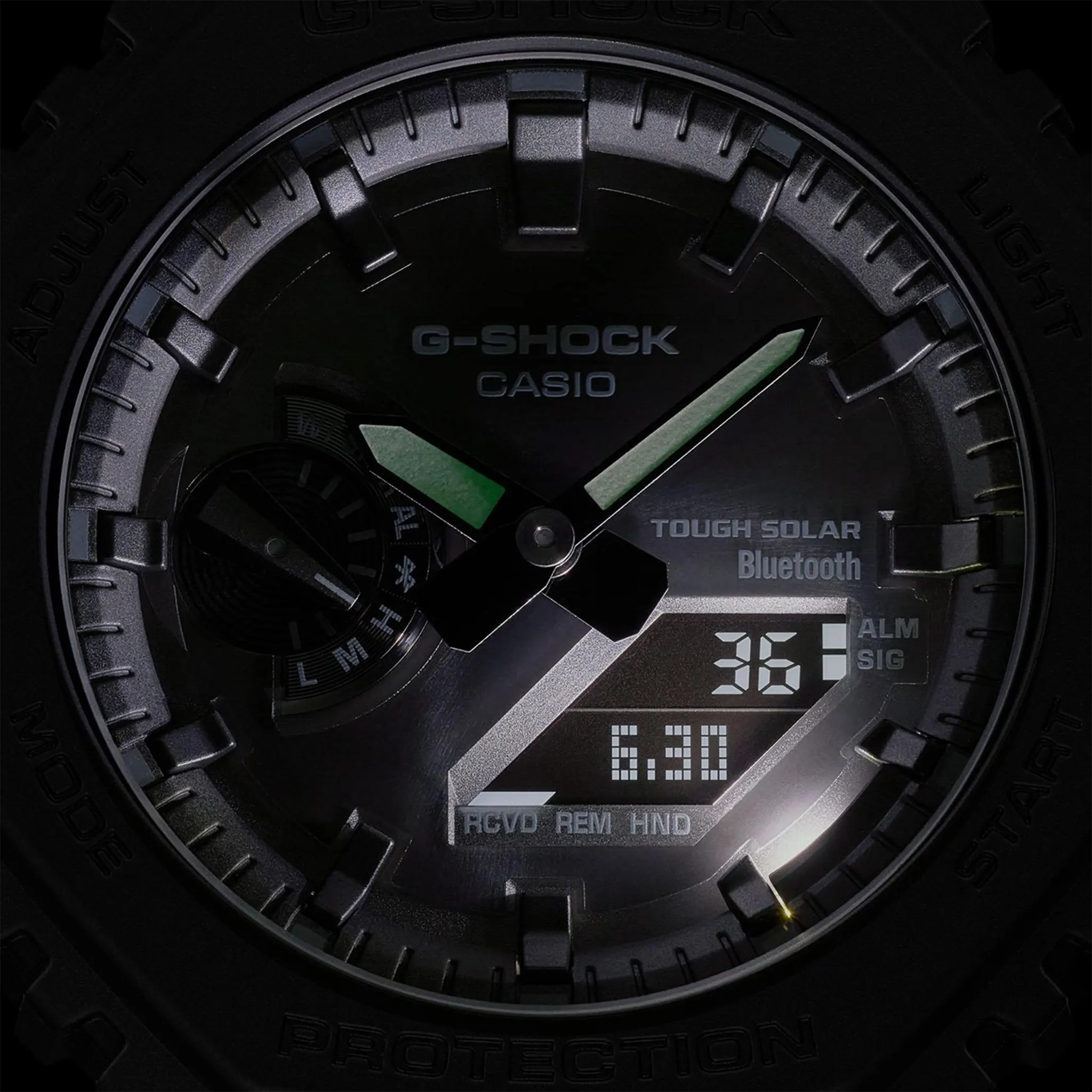 Detailed View of G-Shock Casio GA-B2100-1A1ER Black
