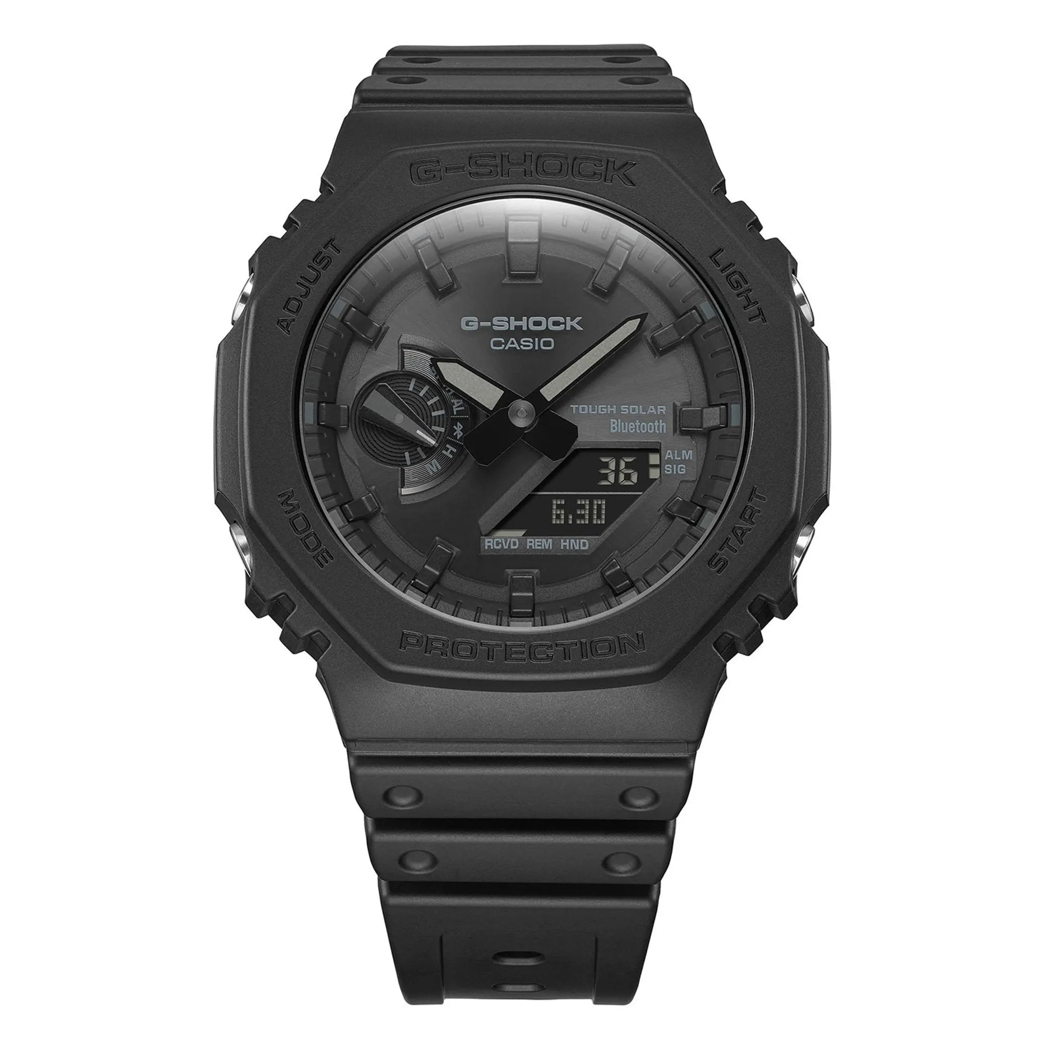Front View of G-Shock Casio GA-B2100-1A1ER Black