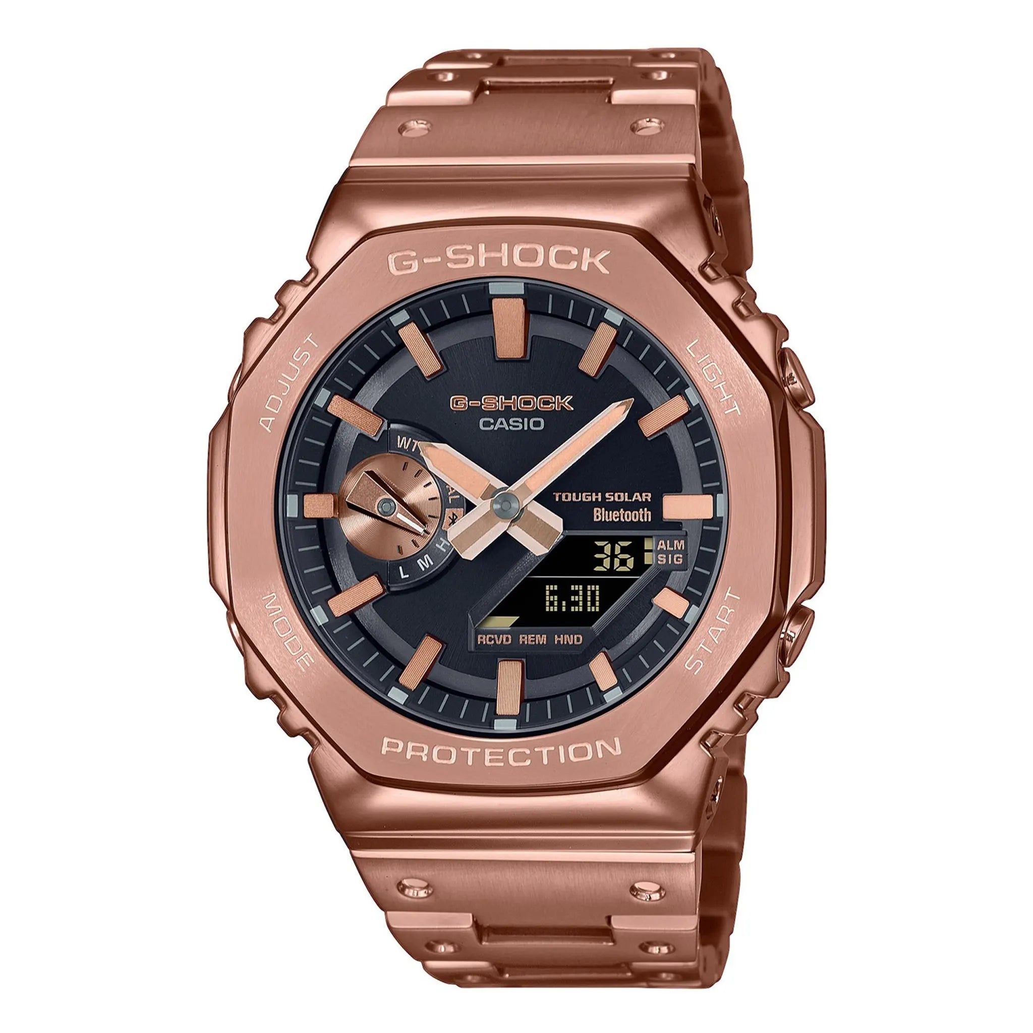 Front View of G-Shock Casio GM-B2100gd-5aer Rose Gold