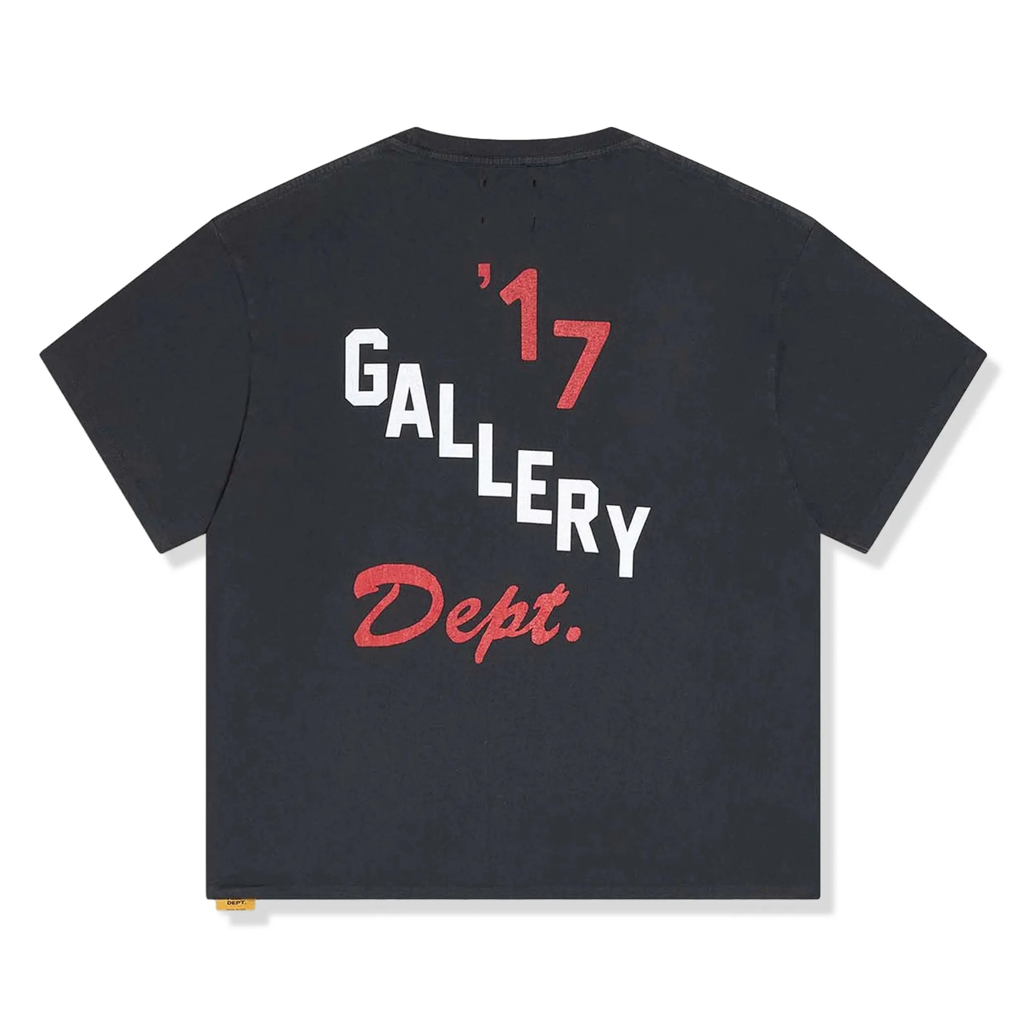 Back View of Gallery Dept. Boxing Merch Vintage Black T-Shirt BMT 10075-VINT