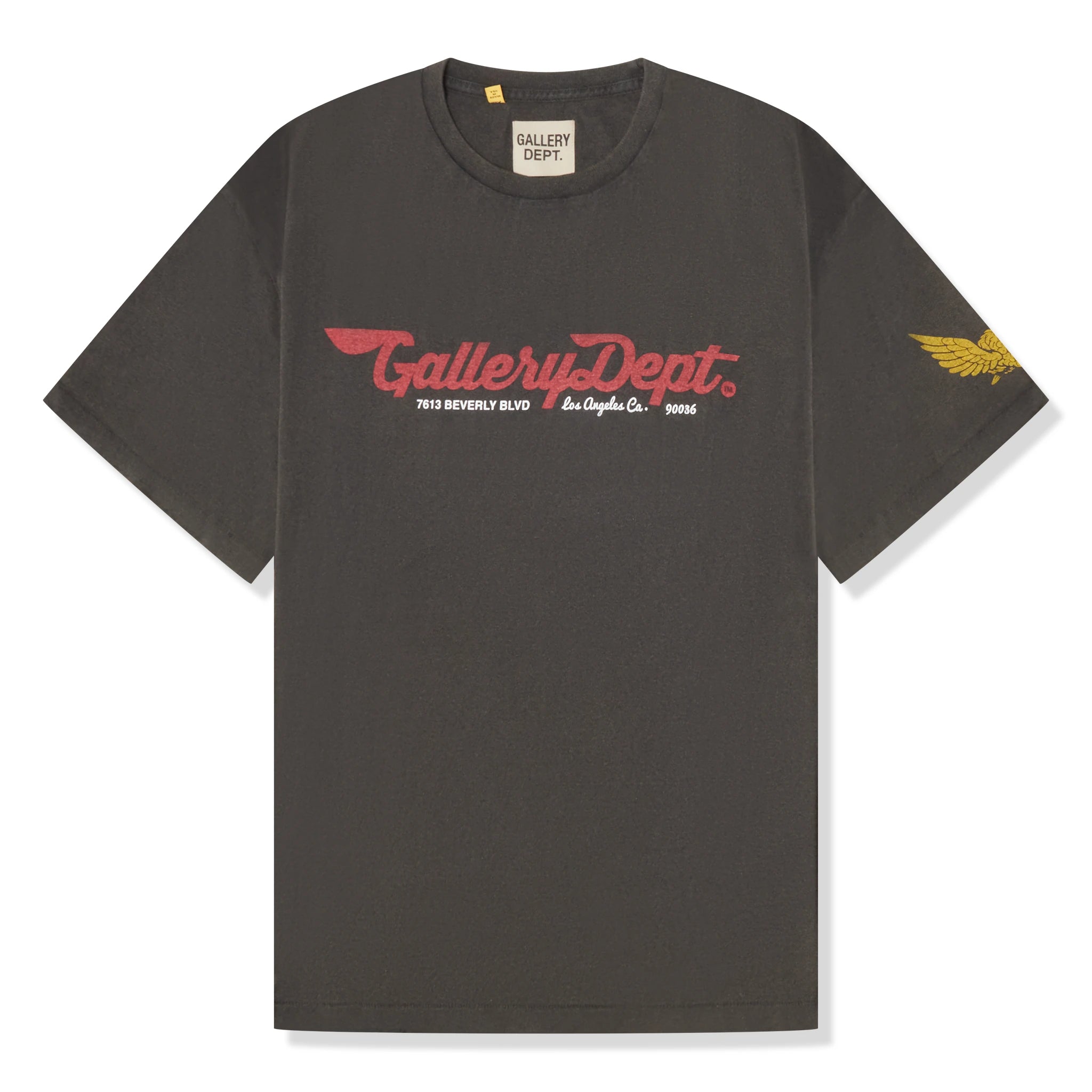 Front view of Gallery Dept. Mechanic Black T Shirt