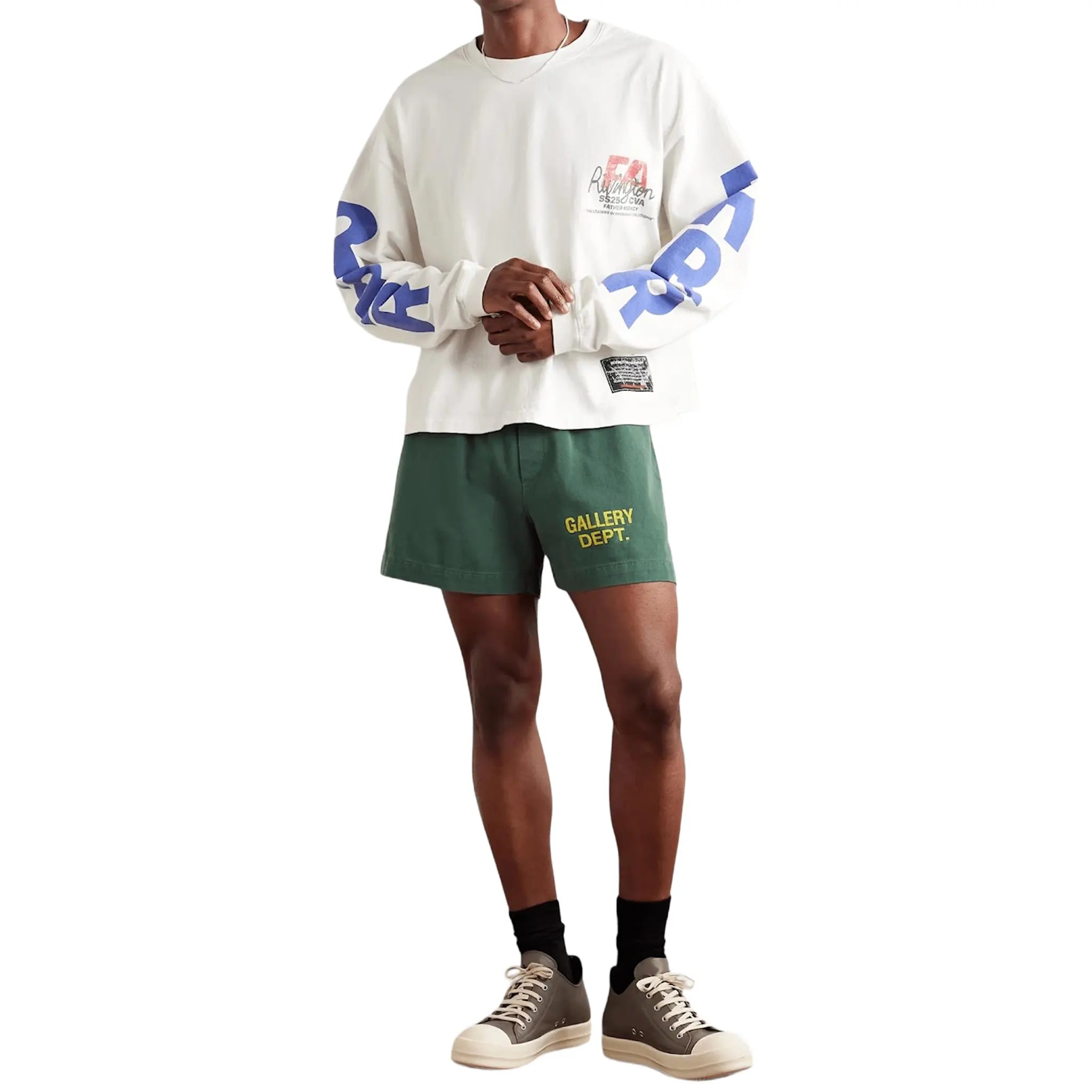 Front of View of Gallery Dept. Zuma Green Shorts ZS-5410