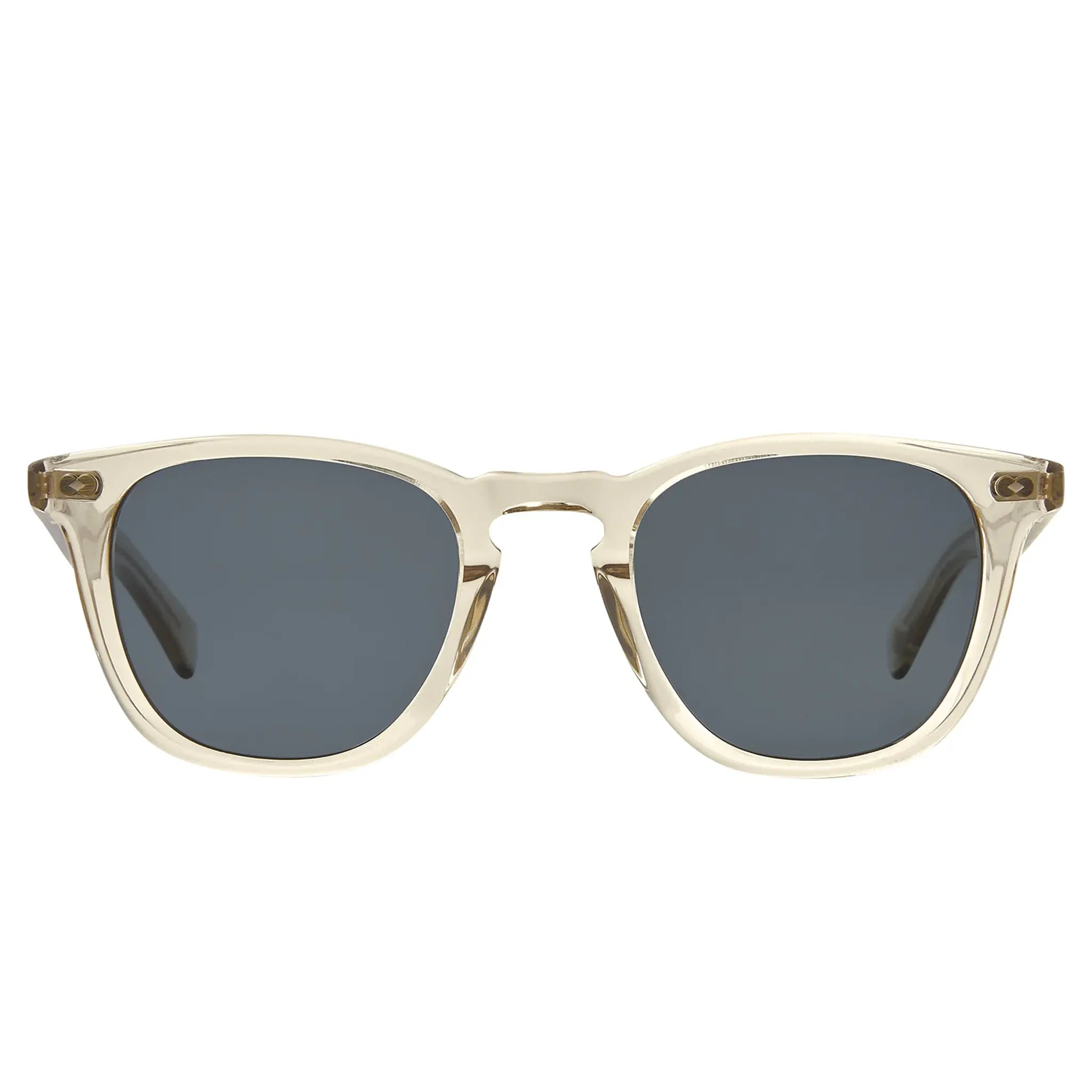 Front View of Garrett Leight Brooks X Forever Classic Champagne Sunglasses